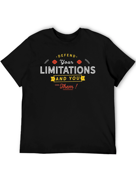 Defend Your Limitations Graphic Tee - Empowering Black T-Shirt