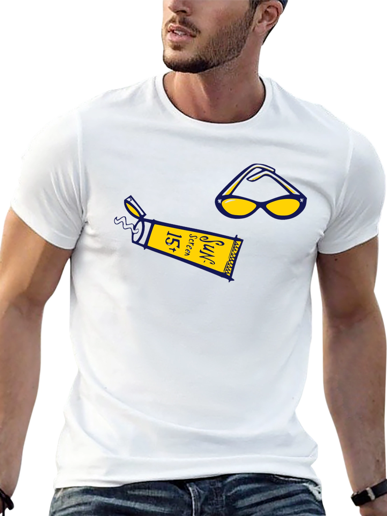 Sunscreen & Sunglasses Graphic Tee