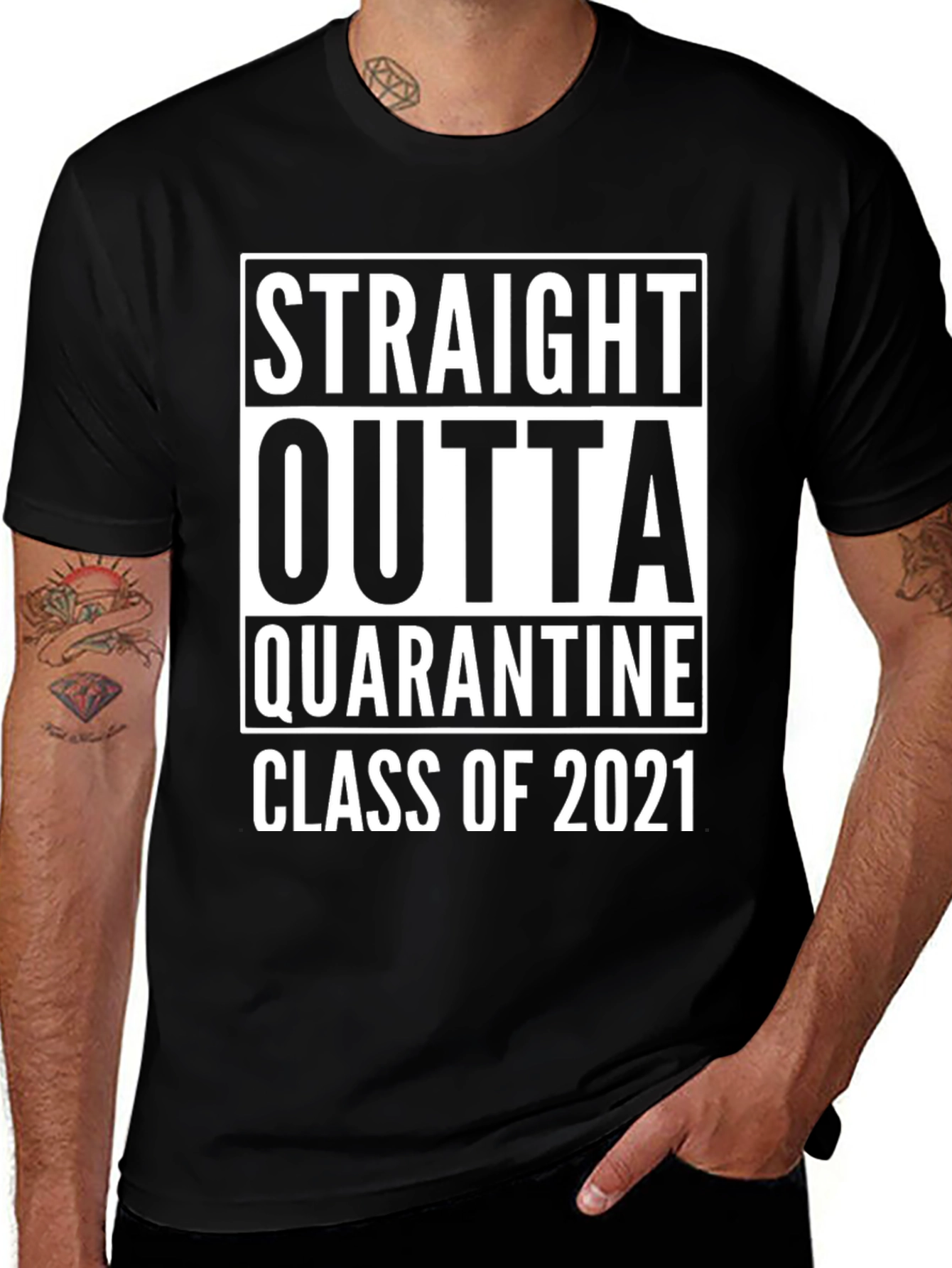 Straight Outta Quarantine Class of 2021 T-Shirt