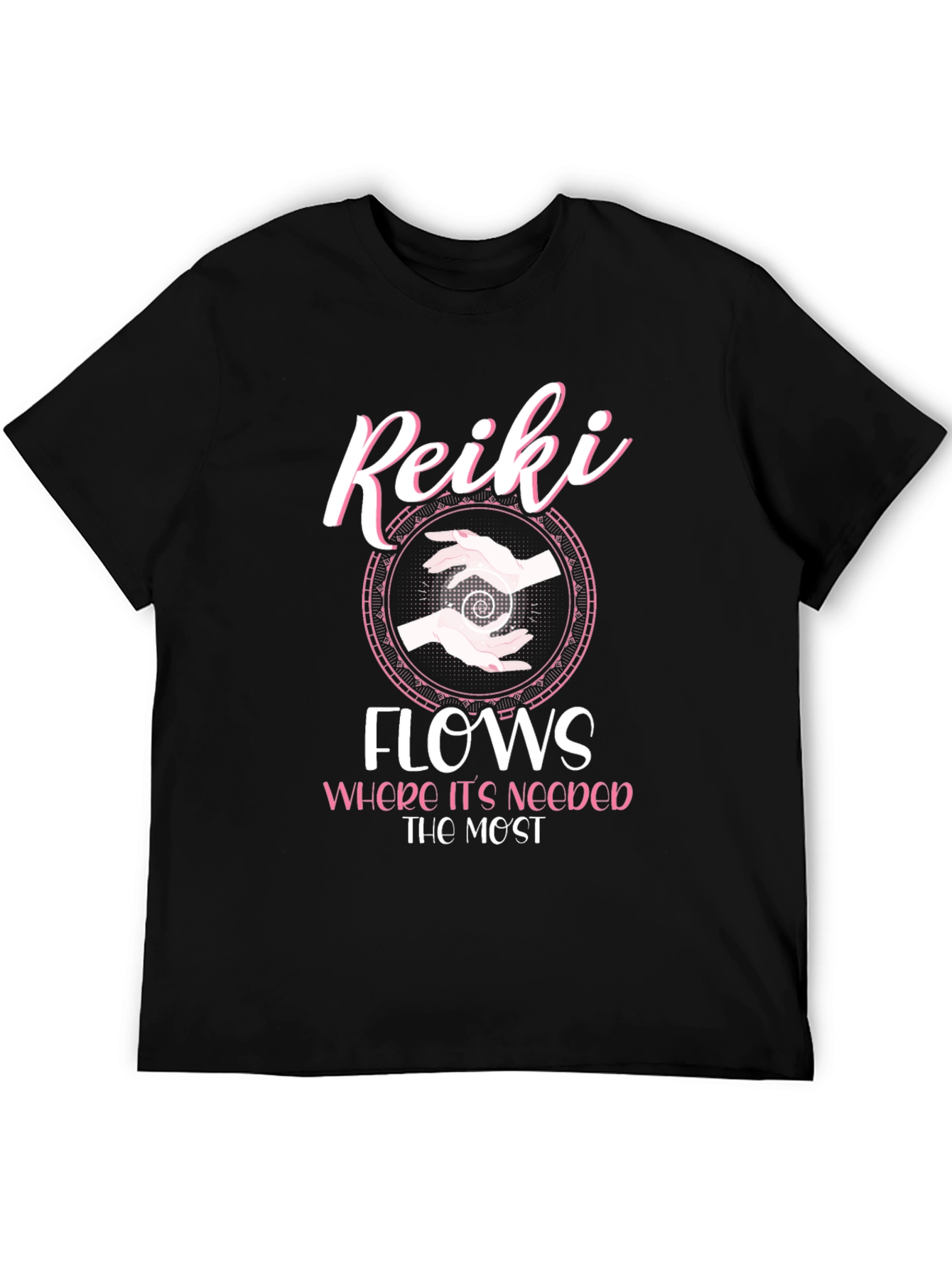Reiki Flows Graphic T-Shirt - Spiritual Energy Healing Tee