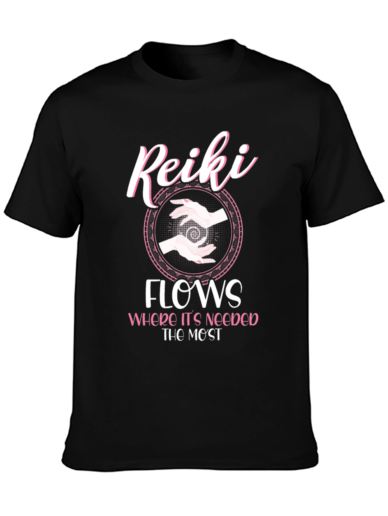 Reiki Flows Graphic T-Shirt - Spiritual Energy Healing Tee