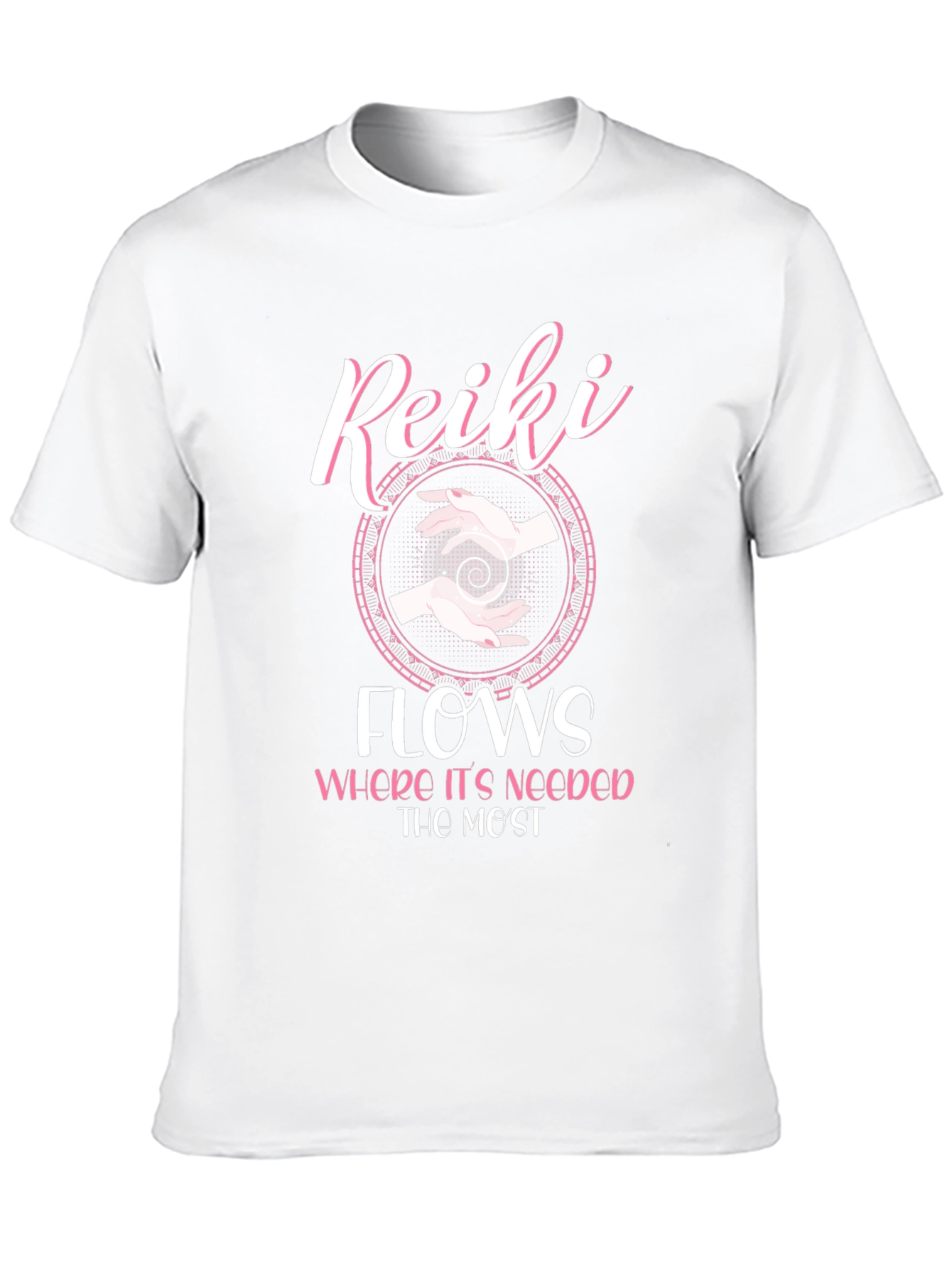 Reiki Flows Graphic T-Shirt - Spiritual Energy Healing Tee