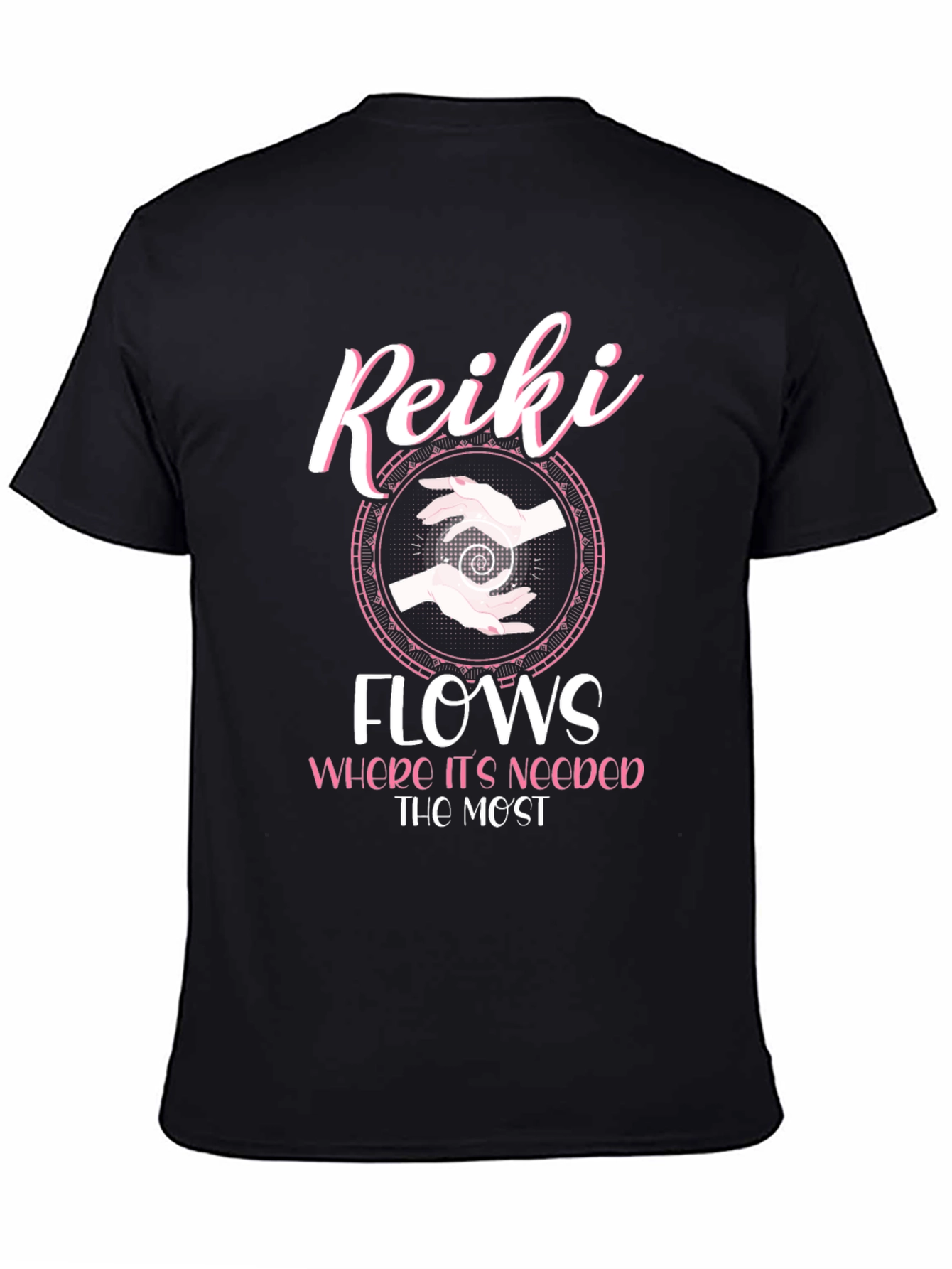 Reiki Flows Graphic T-Shirt - Spiritual Energy Healing Tee
