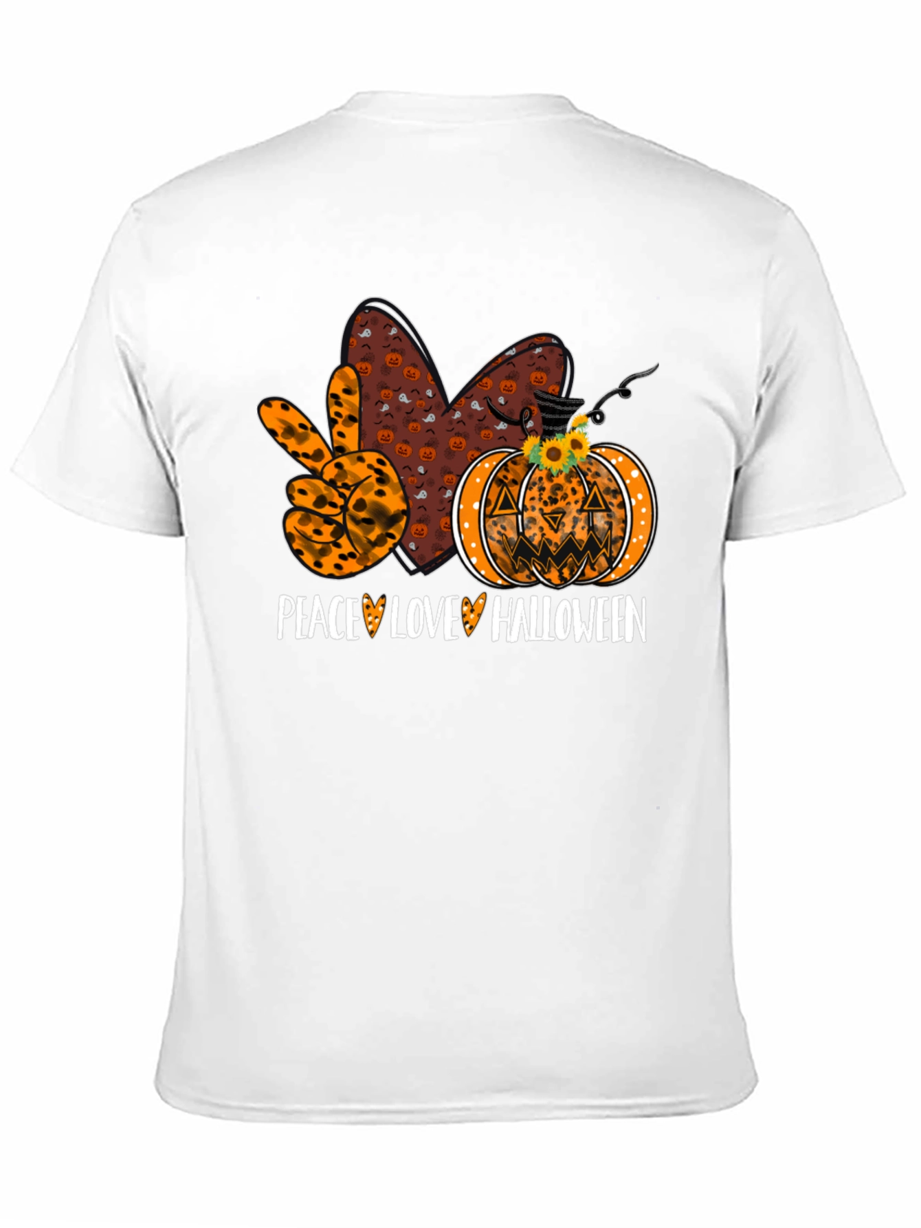 Peace Love Halloween T-Shirt