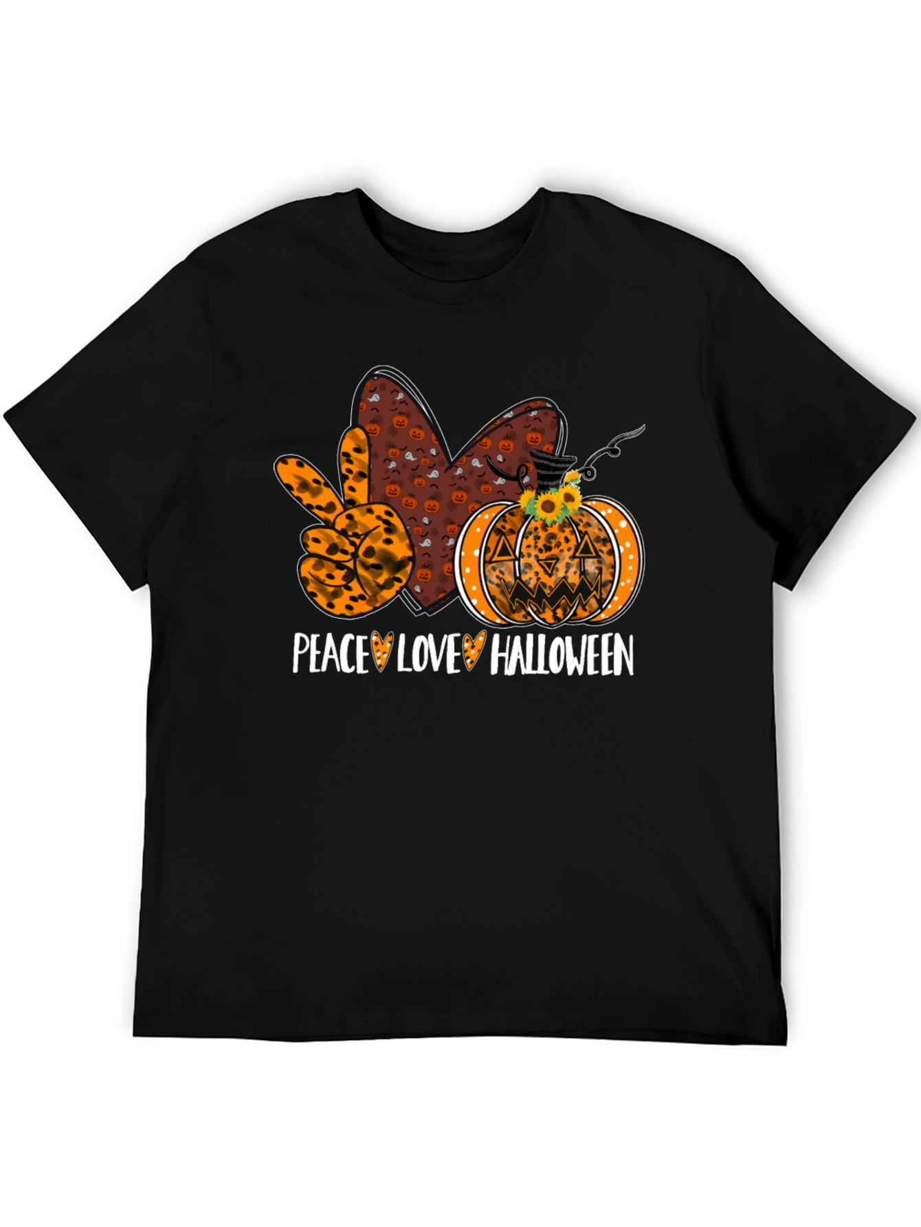 Peace Love Halloween T-Shirt