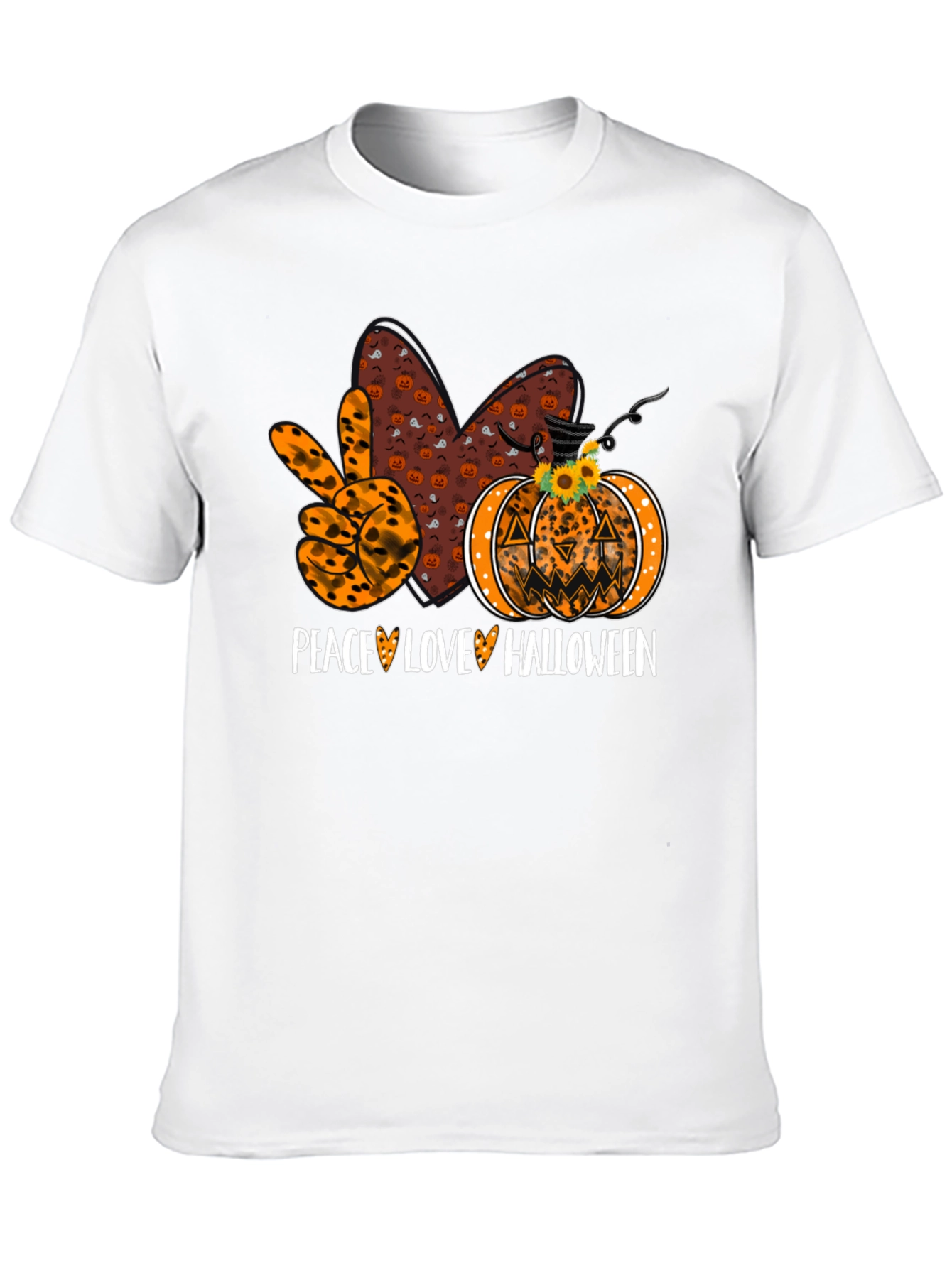 Peace Love Halloween T-Shirt