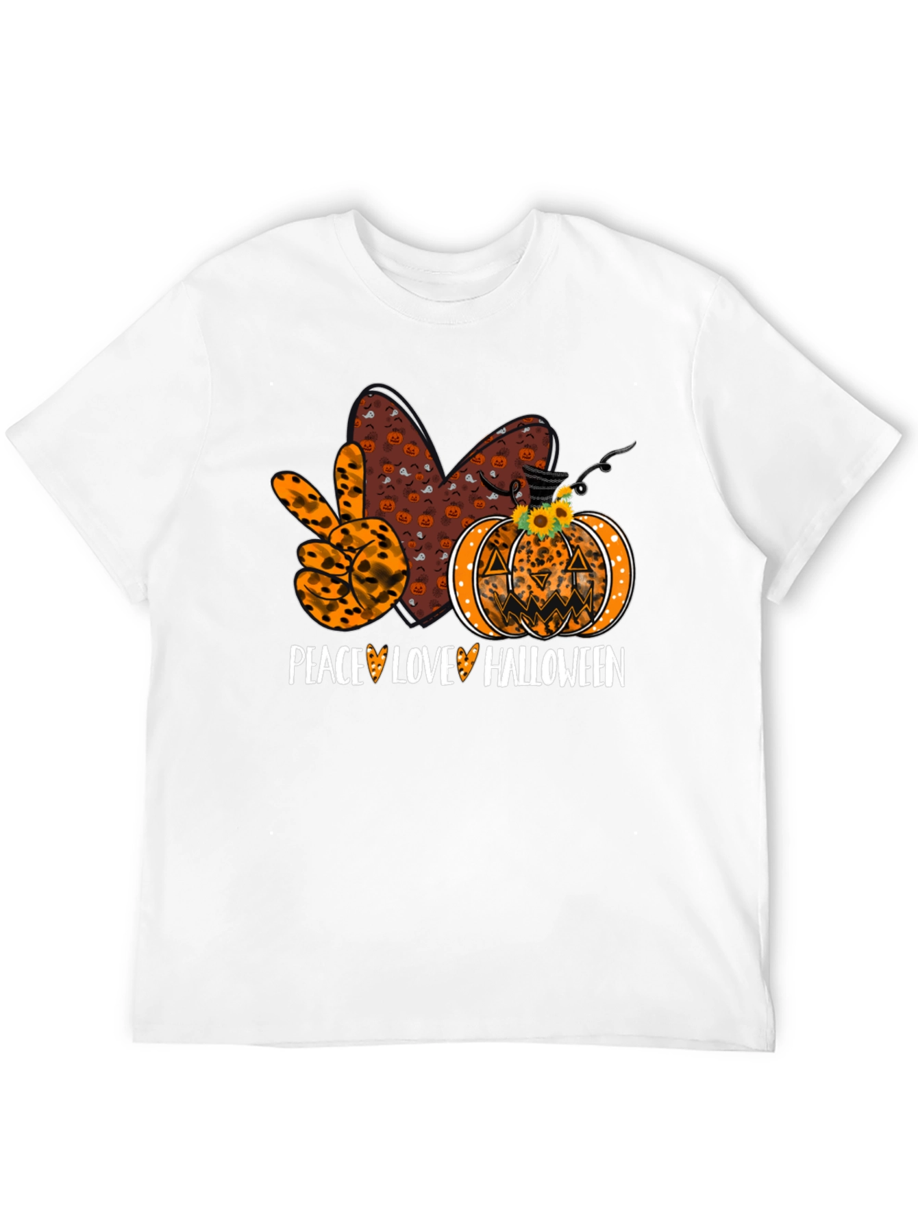 Peace Love Halloween T-Shirt