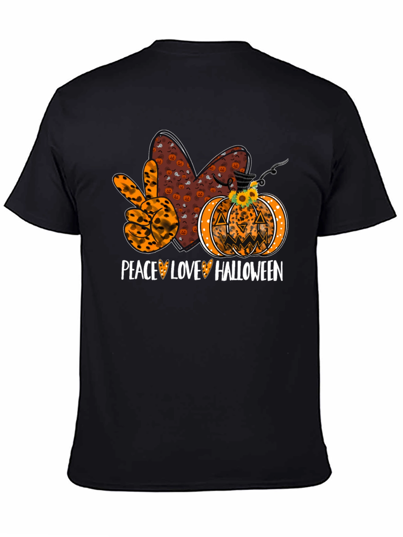 Peace Love Halloween T-Shirt