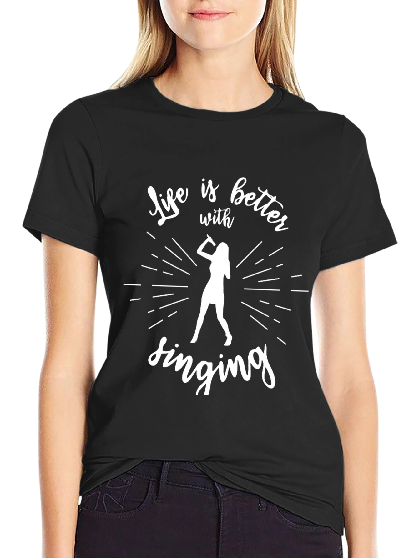 Life is Better with Singing Graphic T-Shirt