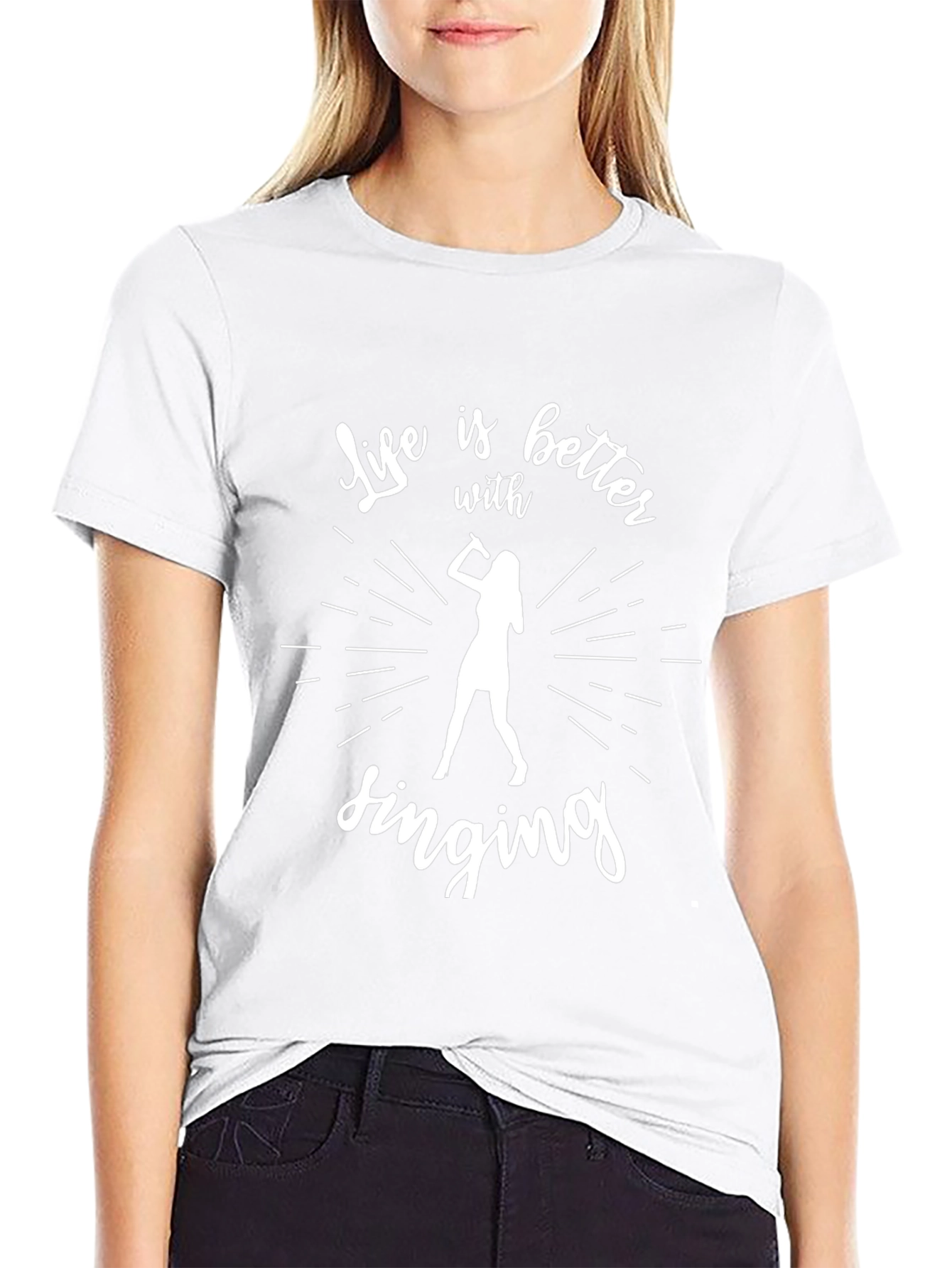 Life is Better with Singing Graphic T-Shirt