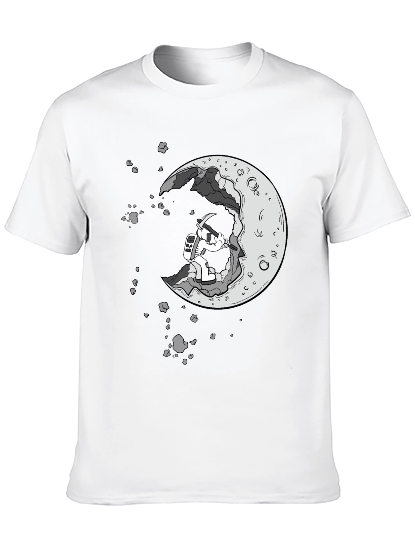 Moon Miner Graphic Tee - Black