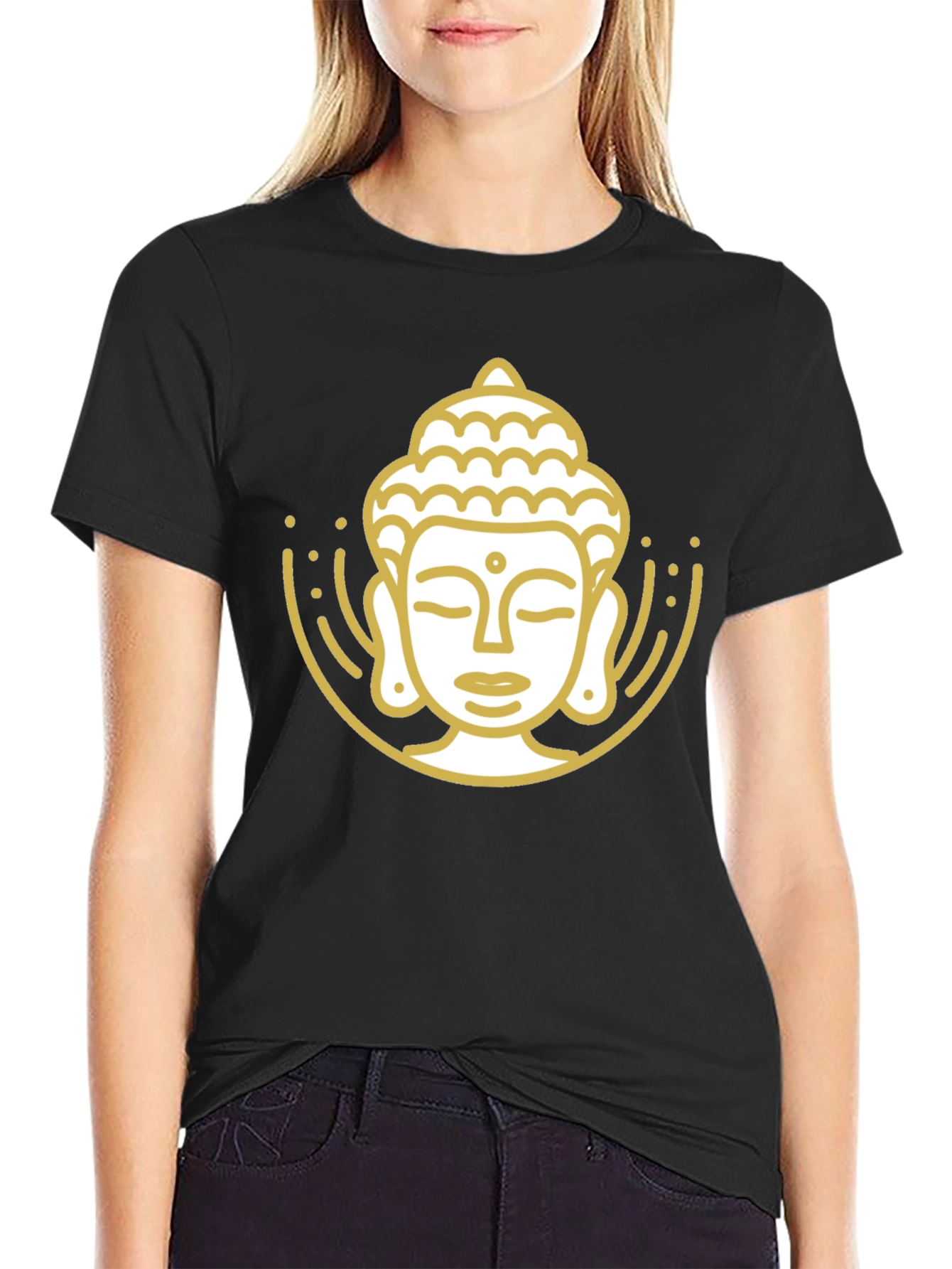 Buddha Graphic Black T-Shirt