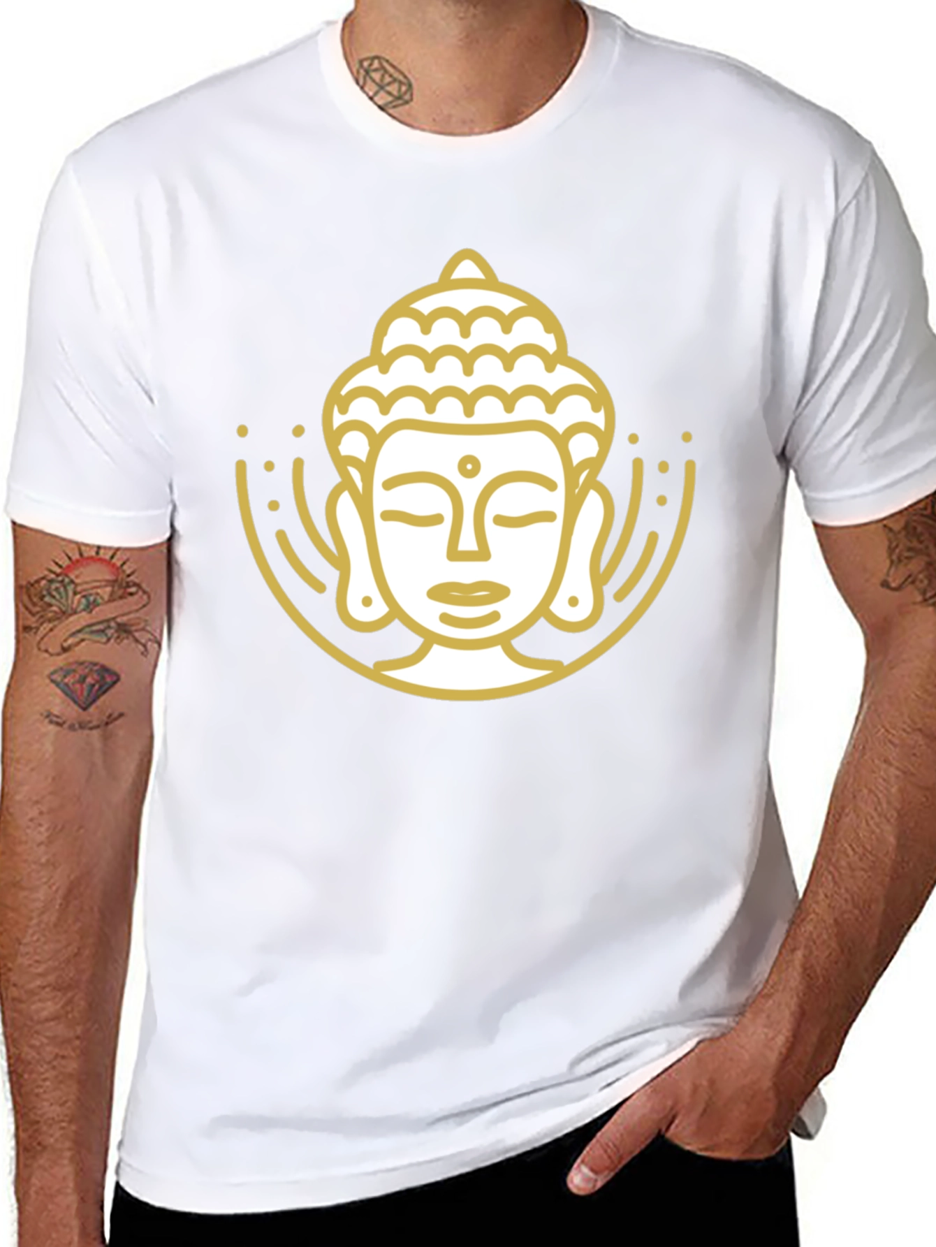 Buddha Graphic Black T-Shirt