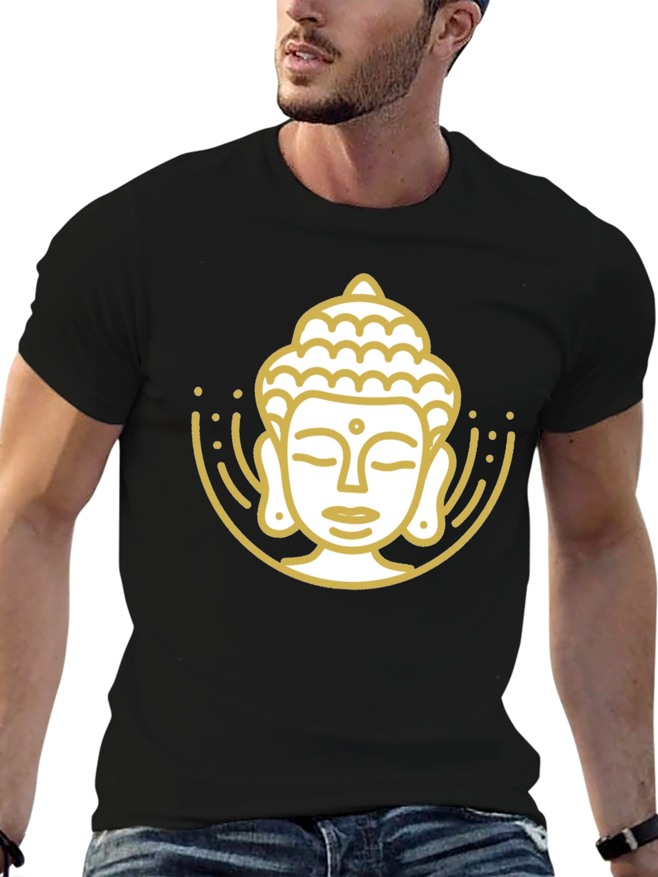 Buddha Graphic Black T-Shirt