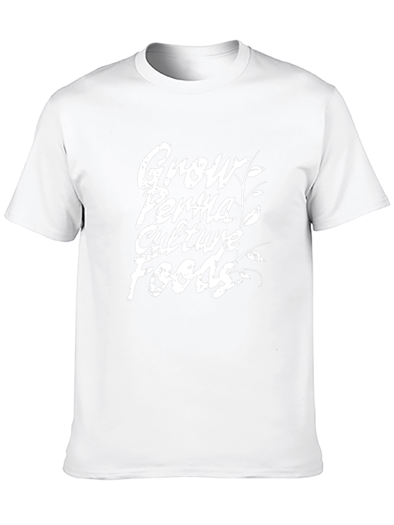 Grow Permaculture Foods Black Graphic T-Shirt