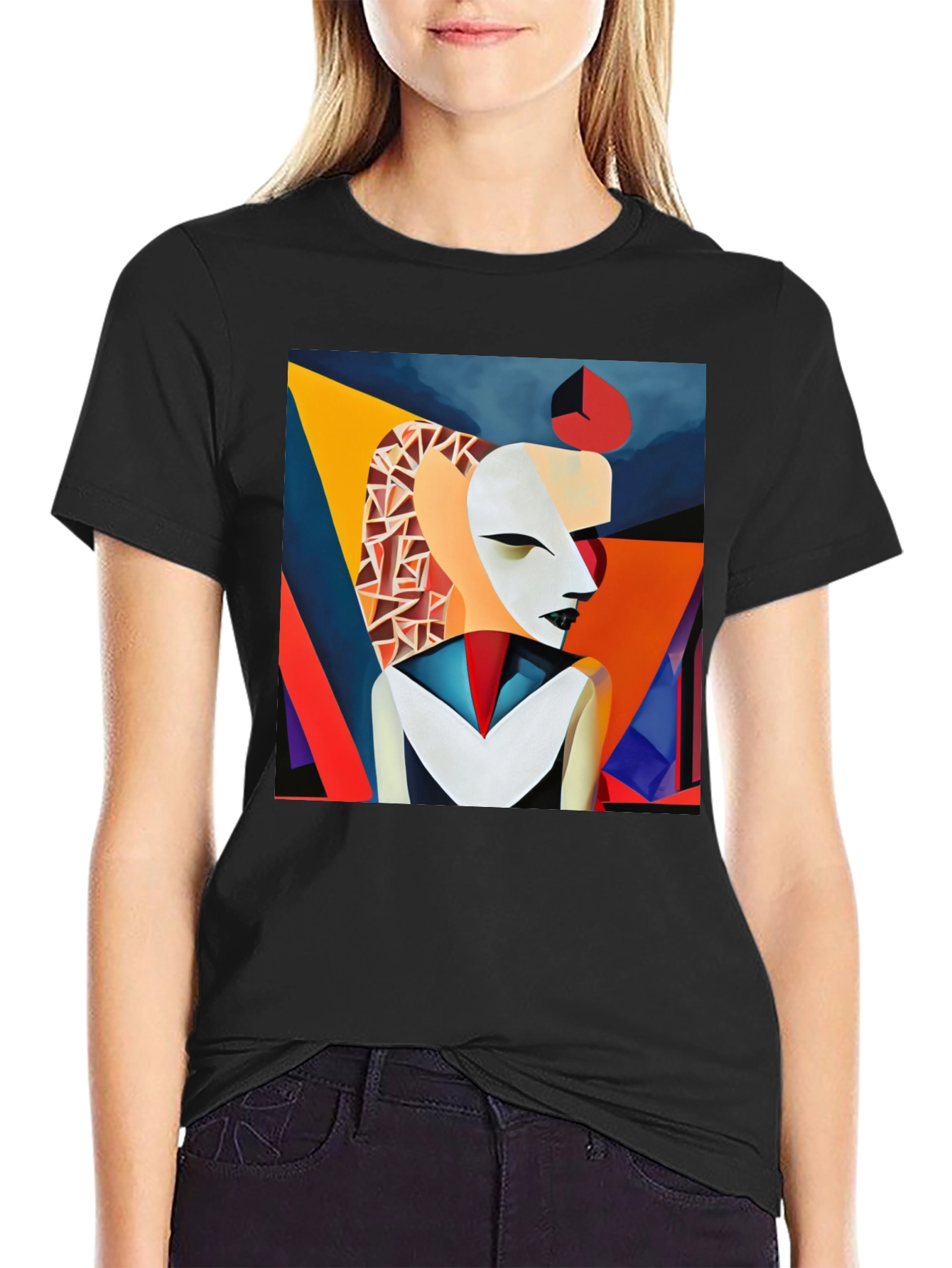 Abstract Art Graphic Tee - Modern Artistic Design