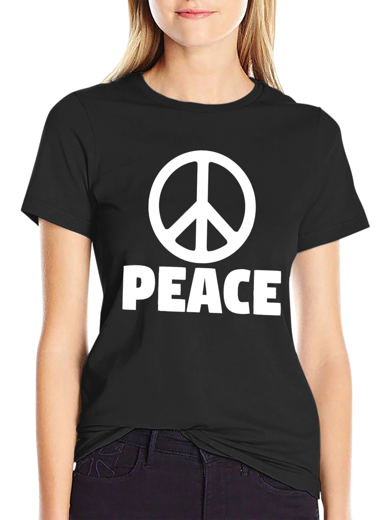 Peace Sign Black T-Shirt