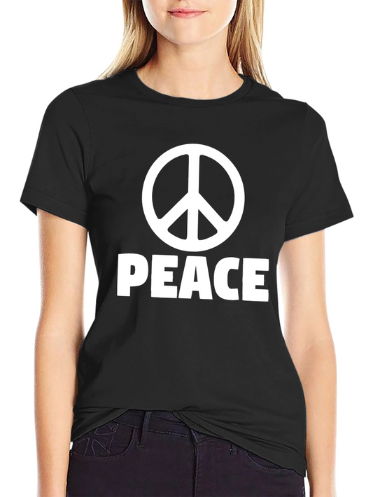 Peace Sign Black T-Shirt