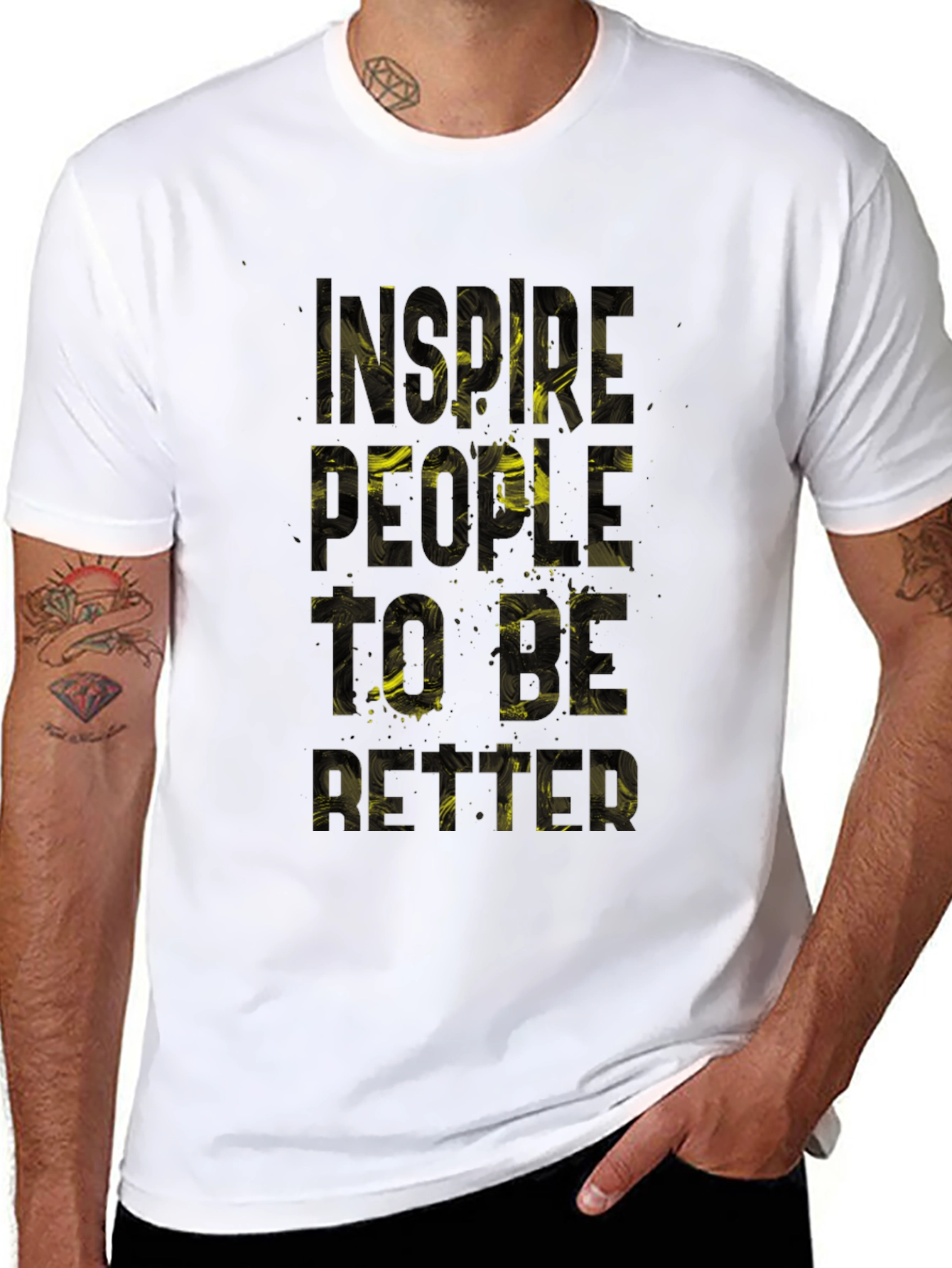 Inspire Graphic Tee - Black Short Sleeve