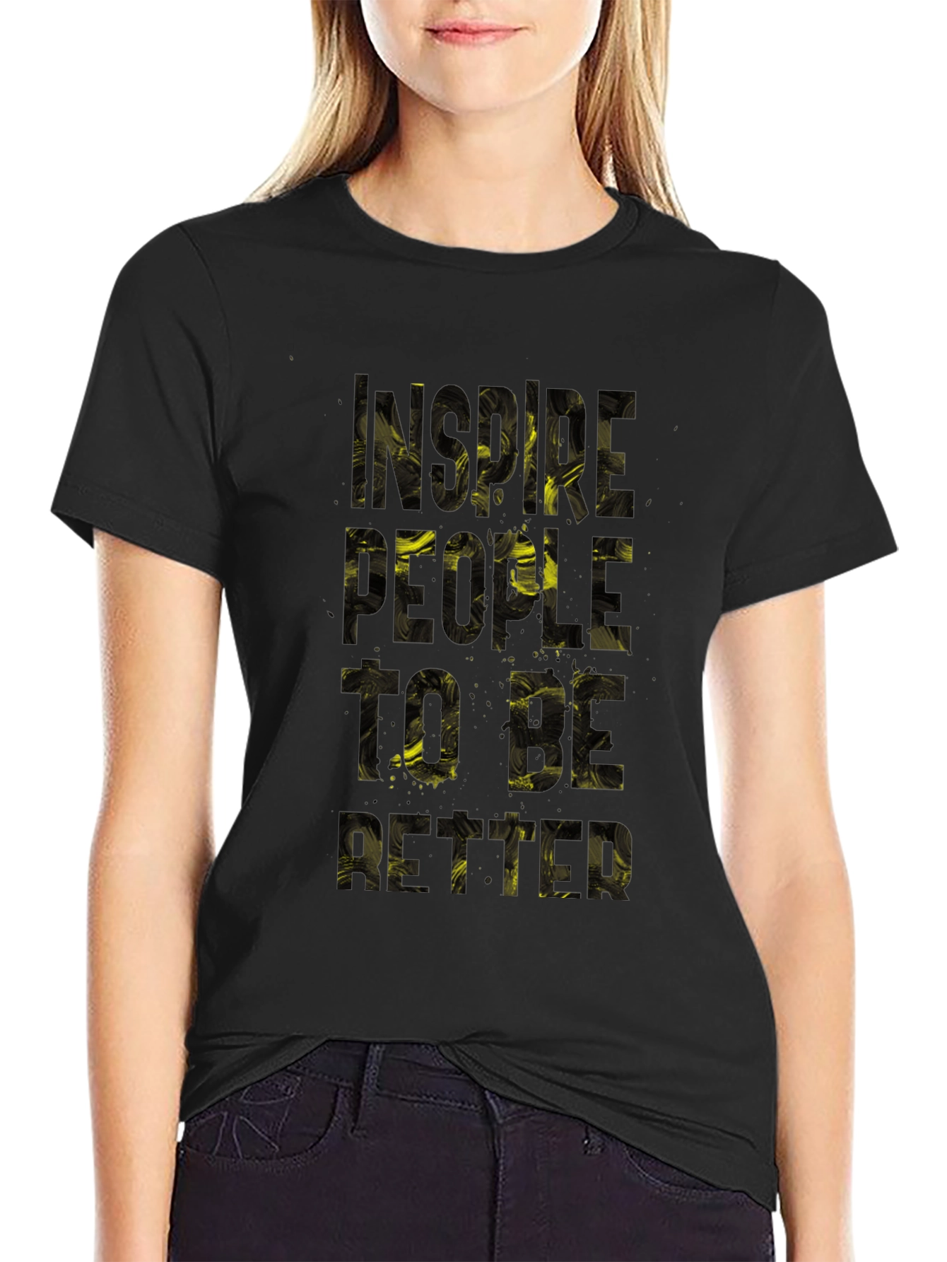 Inspire Graphic Tee - Black Short Sleeve