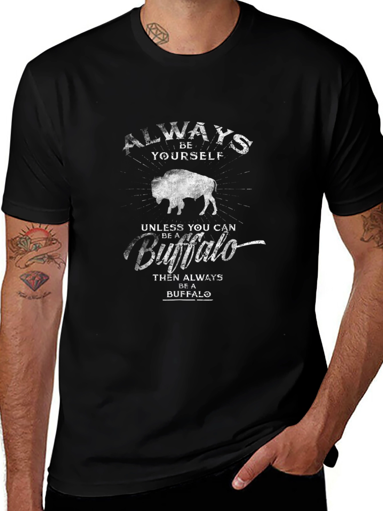 Always Be Yourself Buffalo Graphic T-Shirt
