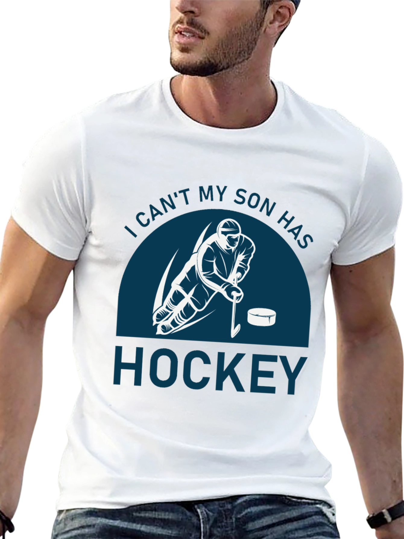 I Cant My Son Has Hockey T-Shirt