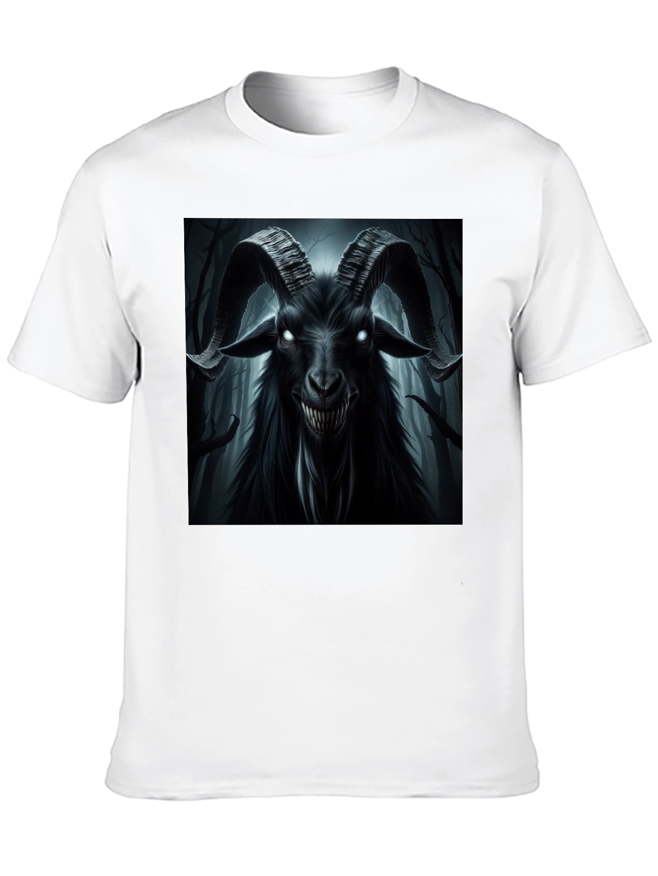 Black Goat T-Shirt - Occult Satanic Baphomet Tee