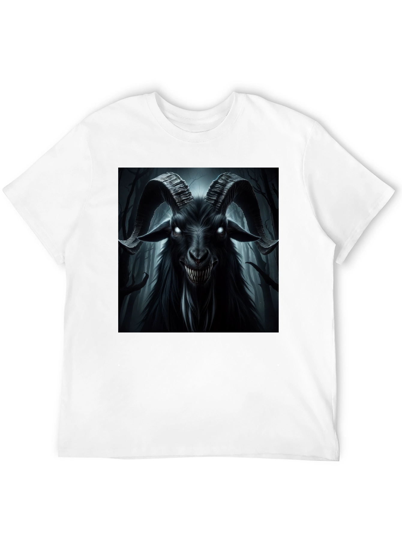 Black Goat T-Shirt - Occult Satanic Baphomet Tee