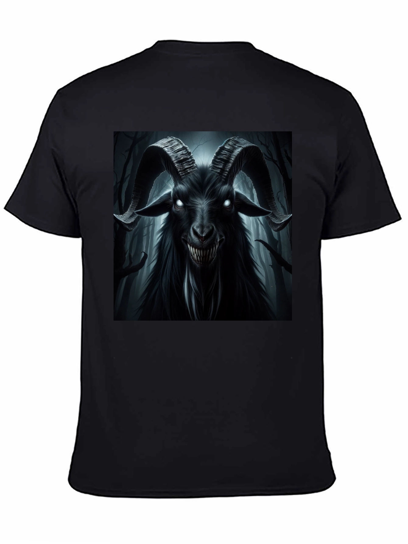 Black Goat T-Shirt - Occult Satanic Baphomet Tee