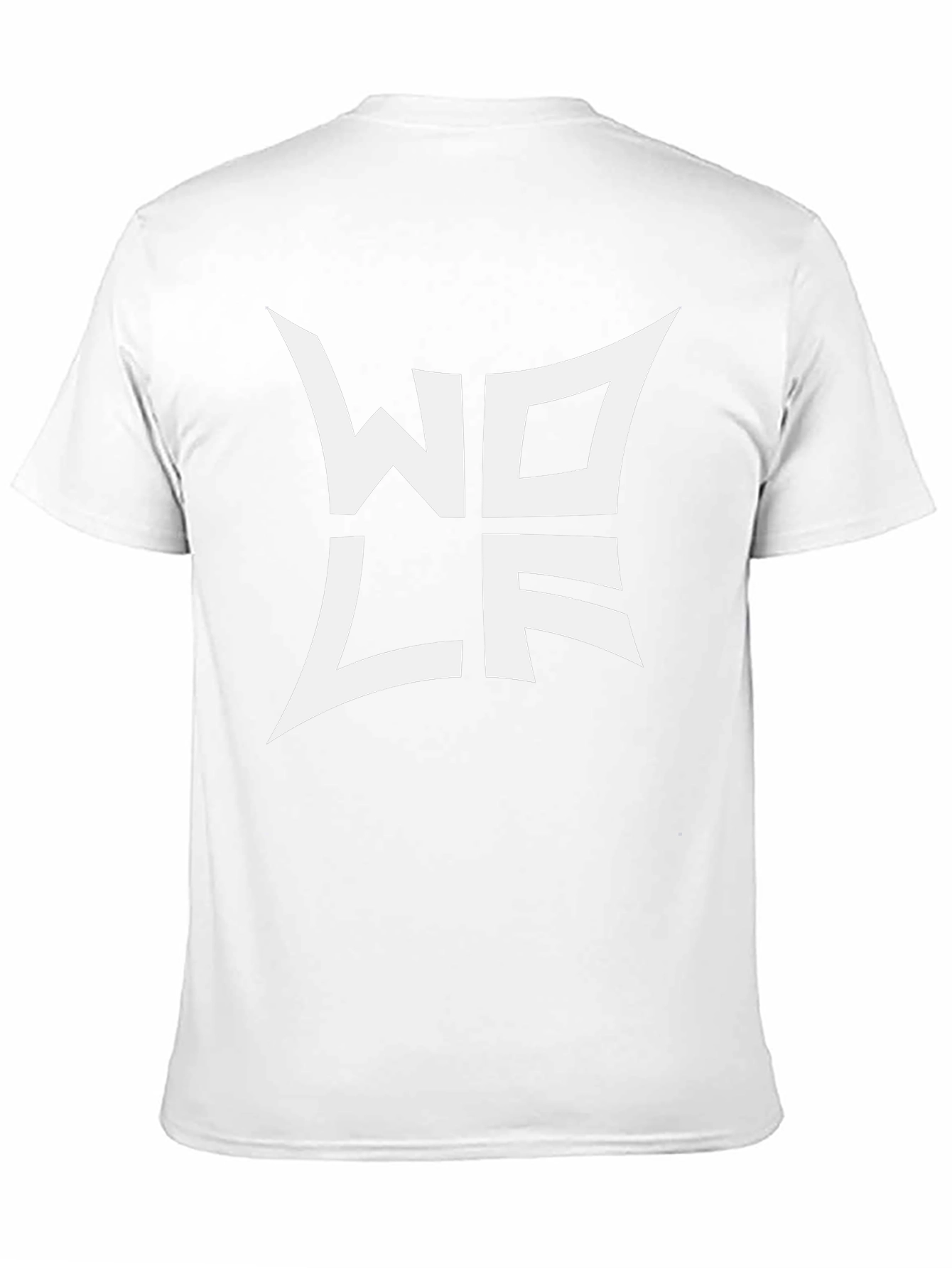 Black Wolf Logo Tee - Modern Graphic T-Shirt
