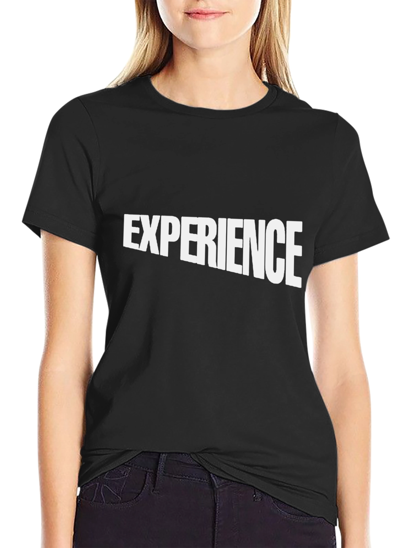 Experience Tee - Black Graphic T-Shirt