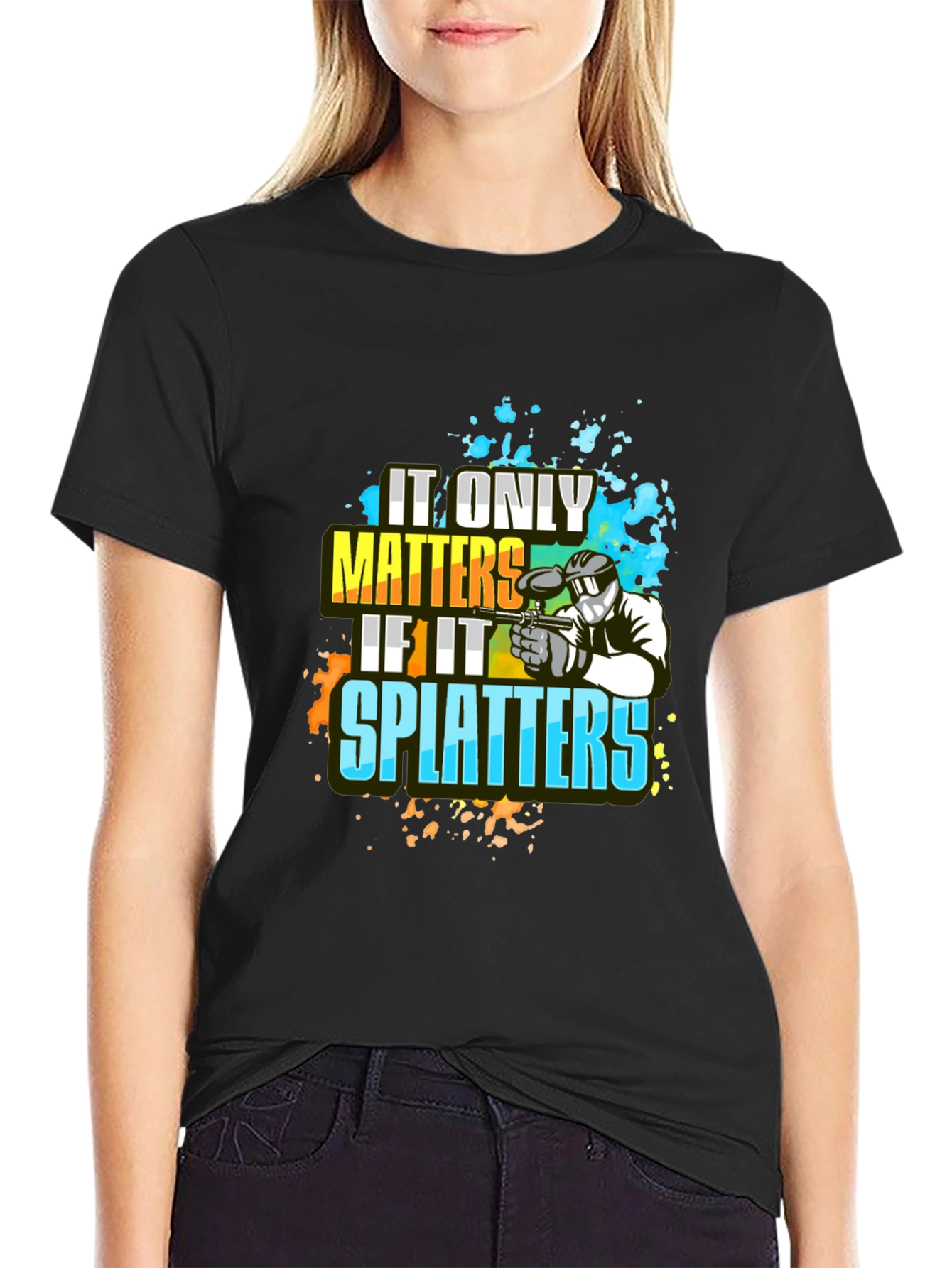Paintball Splatter T-Shirt: It Only Matters If It Splatters