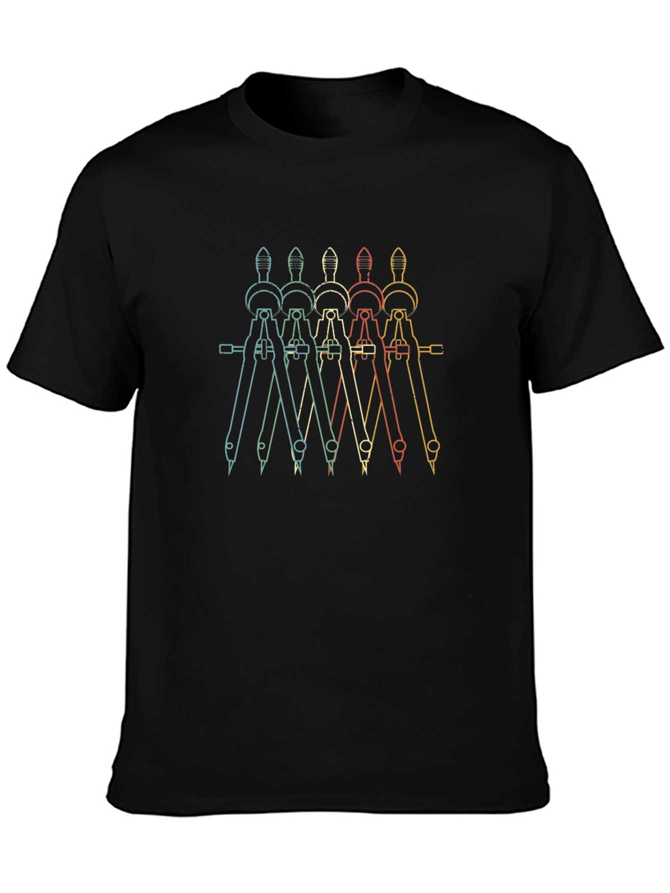 Retro Architect Compass T-Shirt