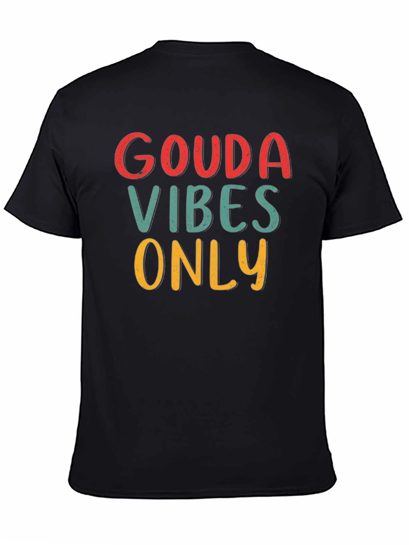 Gouda Vibes Only Graphic Tee - Black