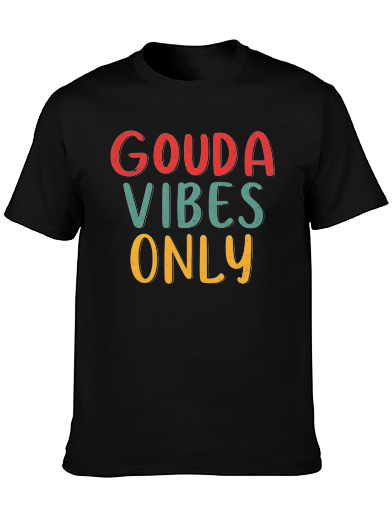 Gouda Vibes Only Graphic Tee - Black