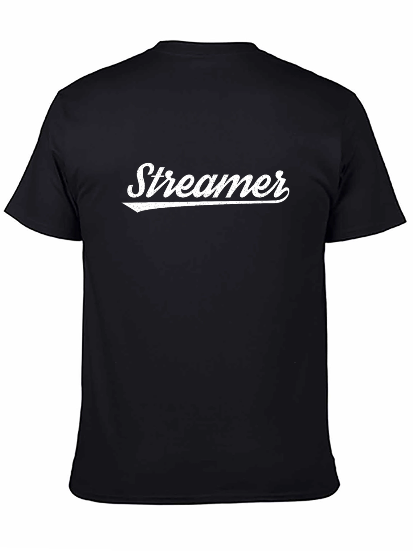 Streamer Graphic Tee - Stylish Black Cotton T-Shirt