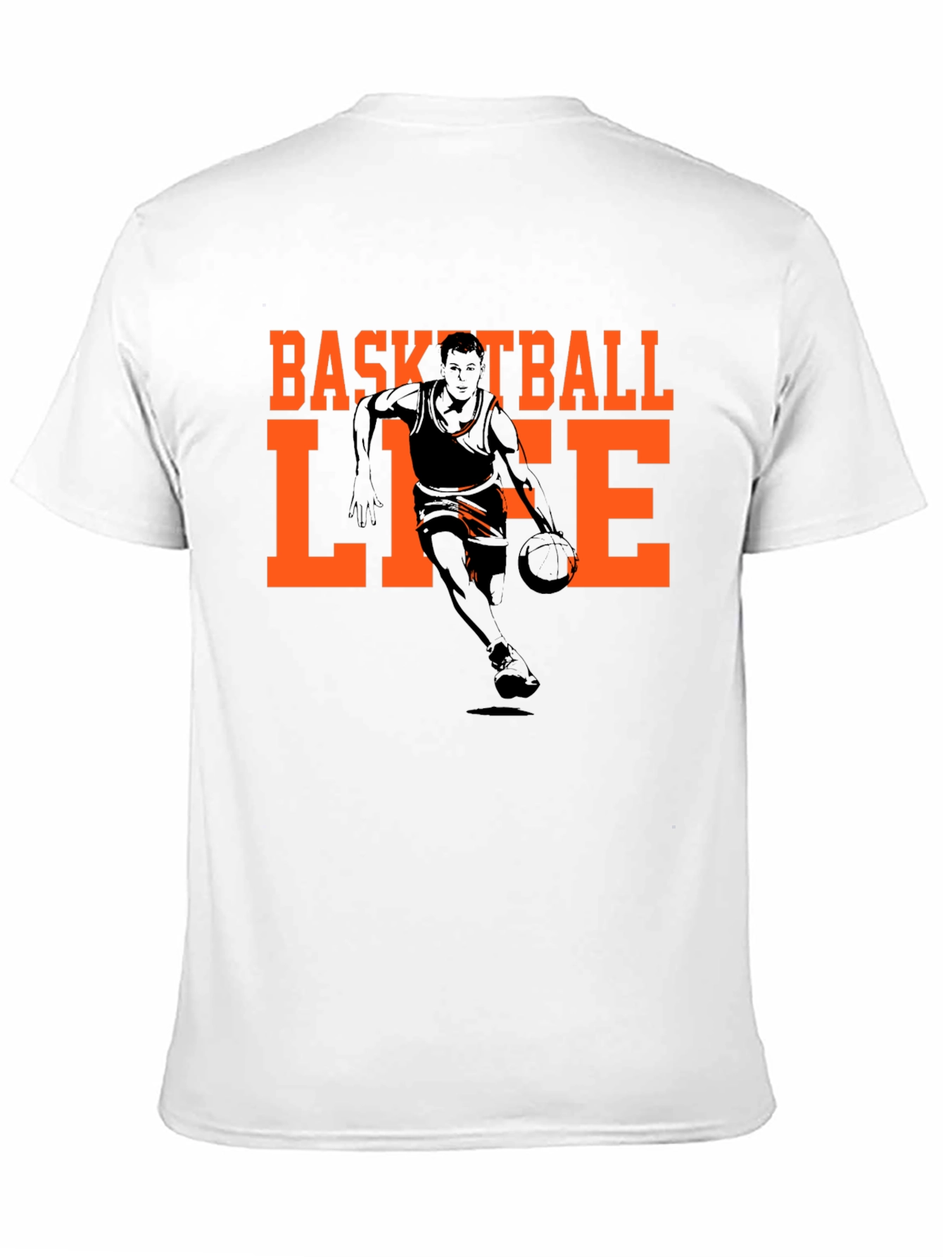 Basketball Life Graphic Tee - Black