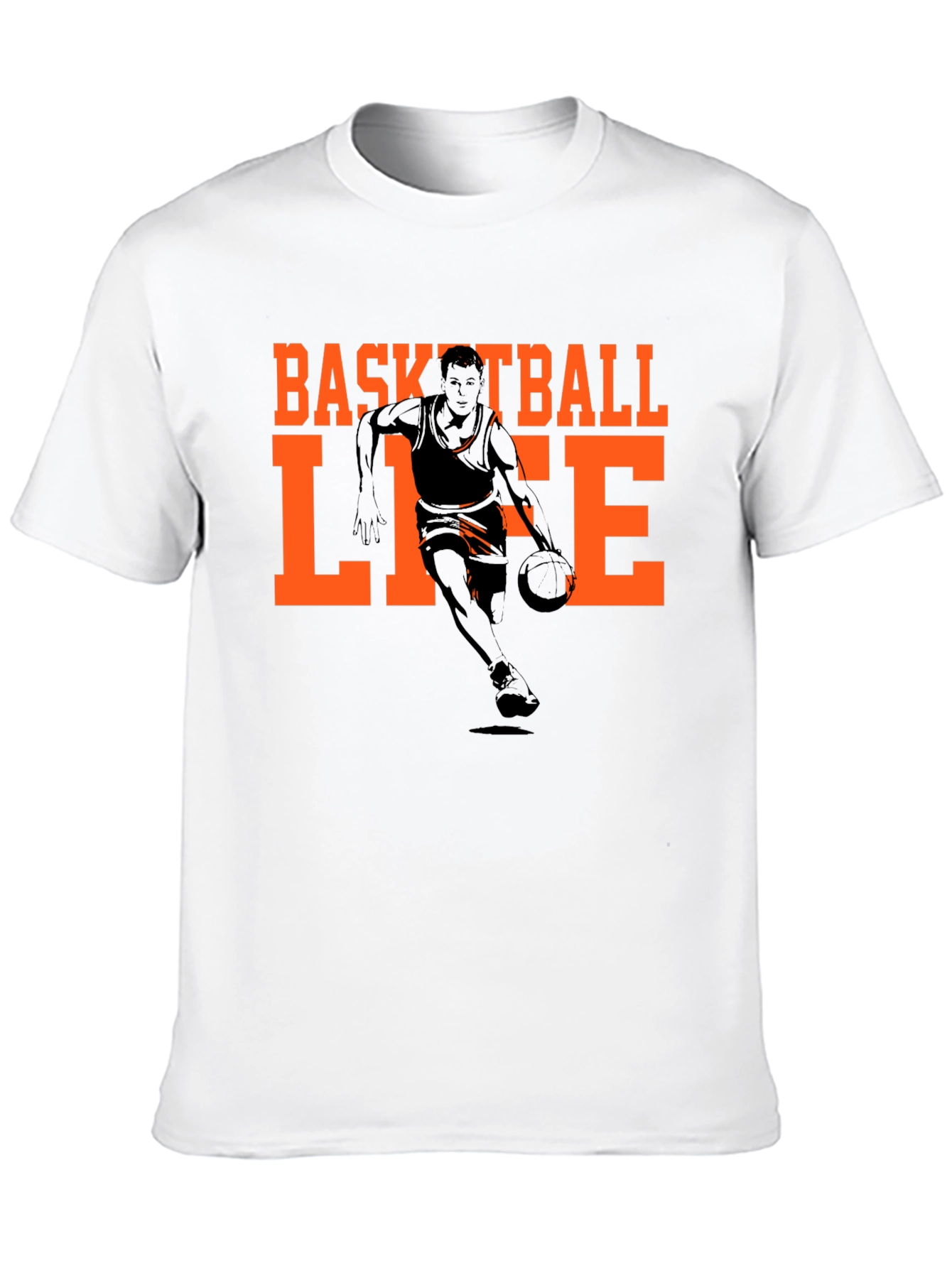 Basketball Life Graphic Tee - Black