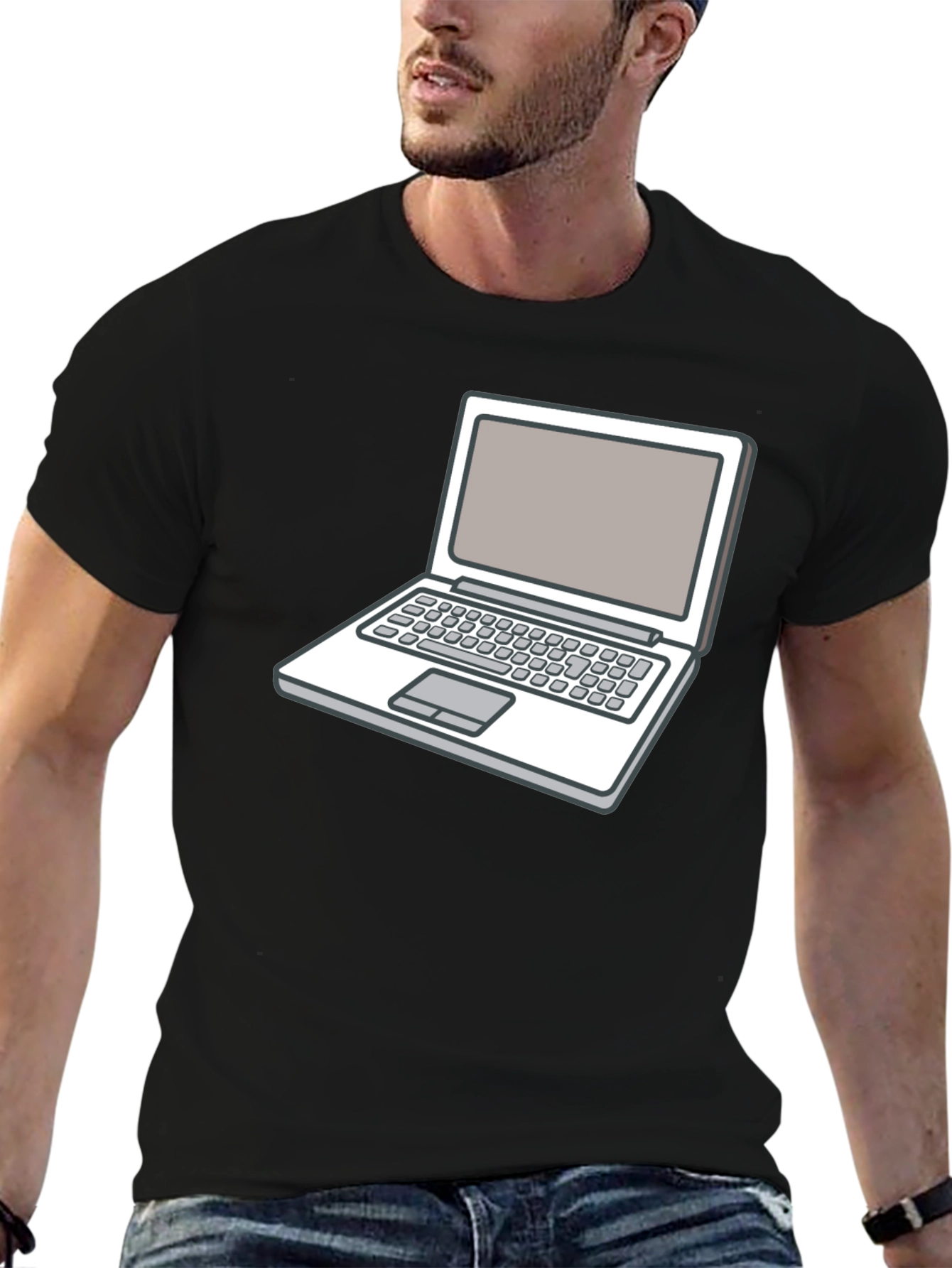 Laptop Graphic Tee - Cool Tech Shirt