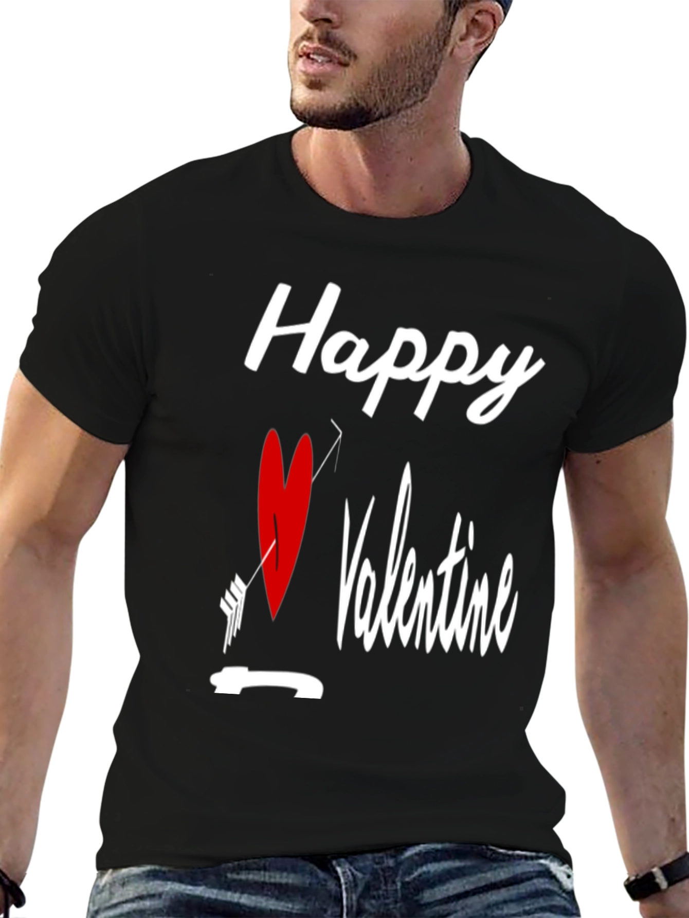 Happy Valentines Day Cupid Arrow Heart T-Shirt