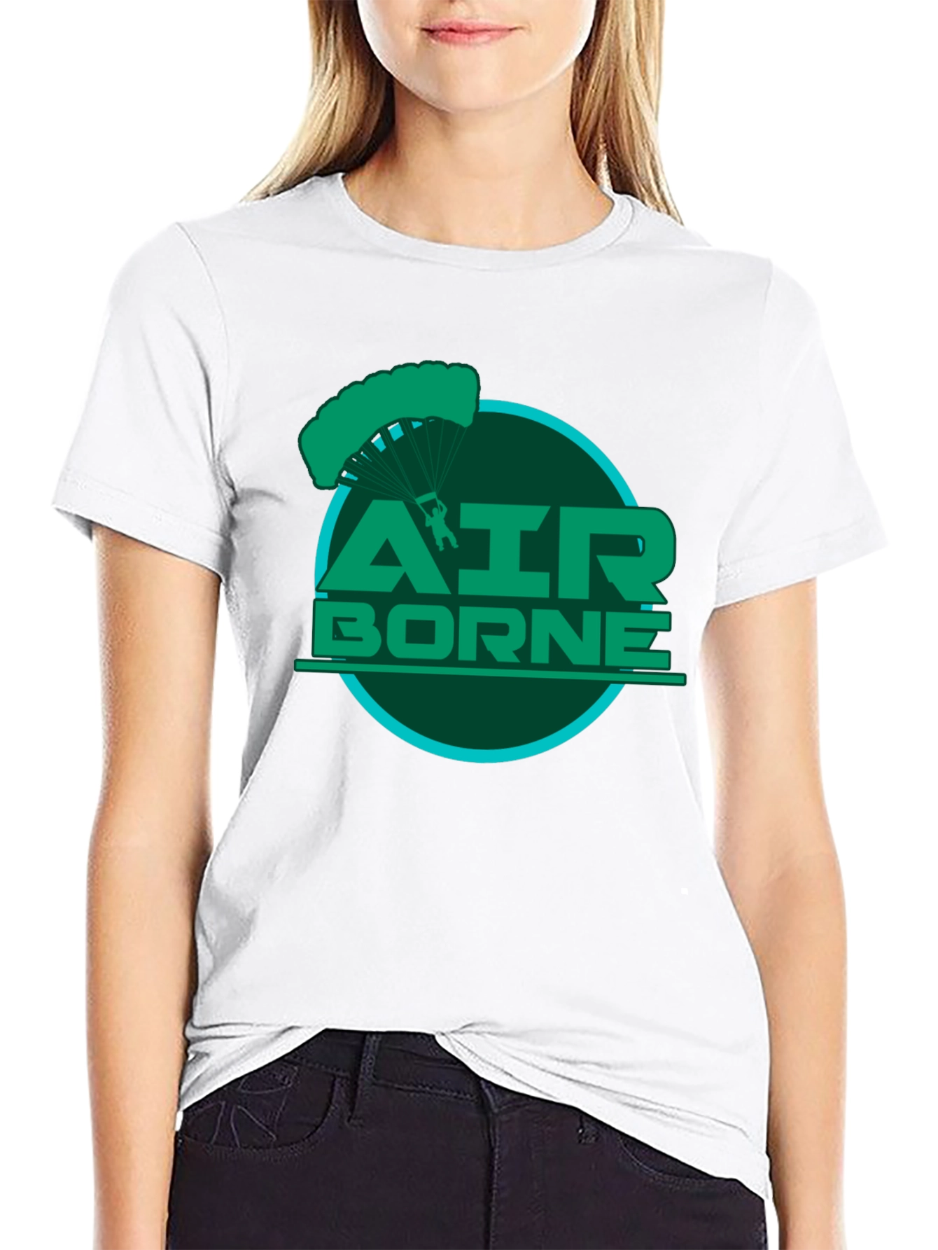 Airborne Parachute Graphic T-Shirt
