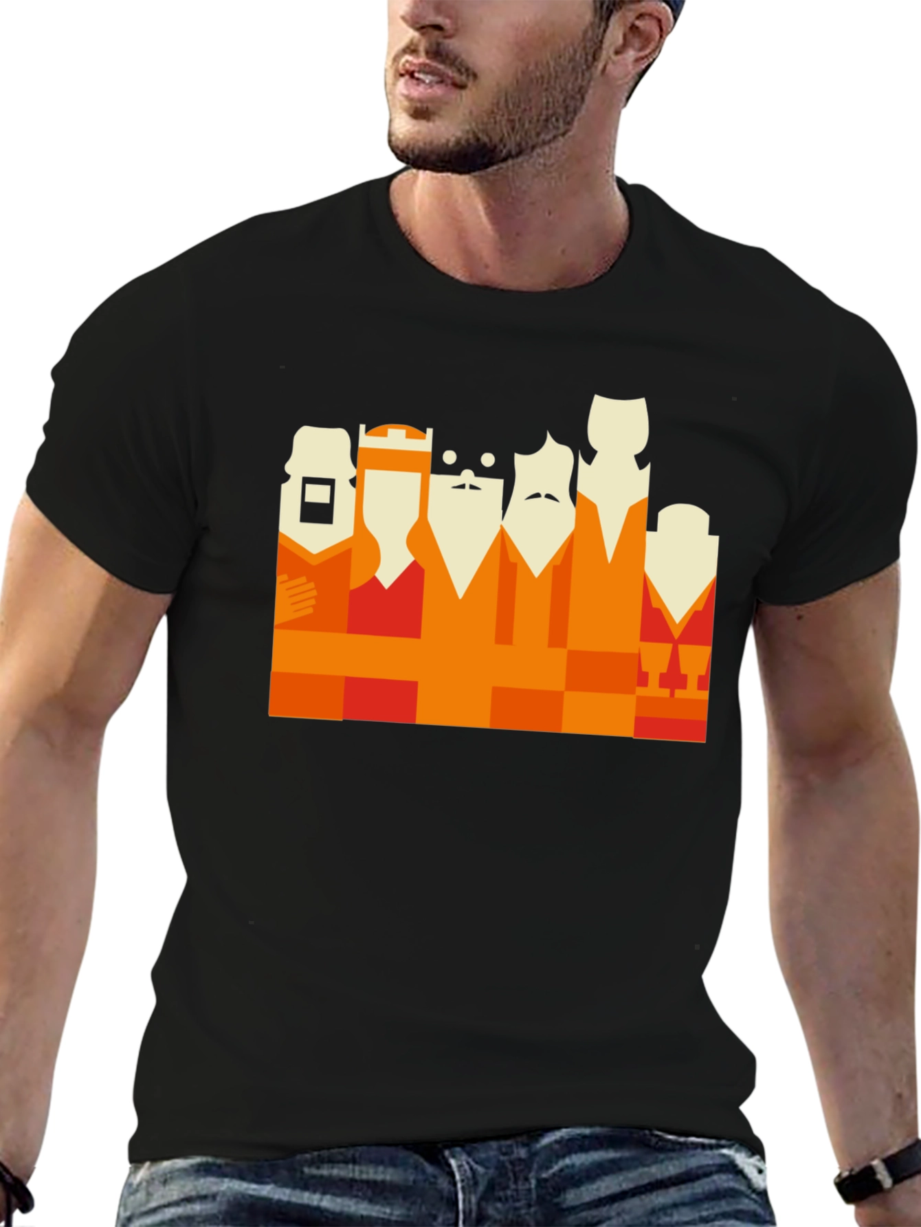Geometric Kings T-Shirt: Unique Graphic Tee
