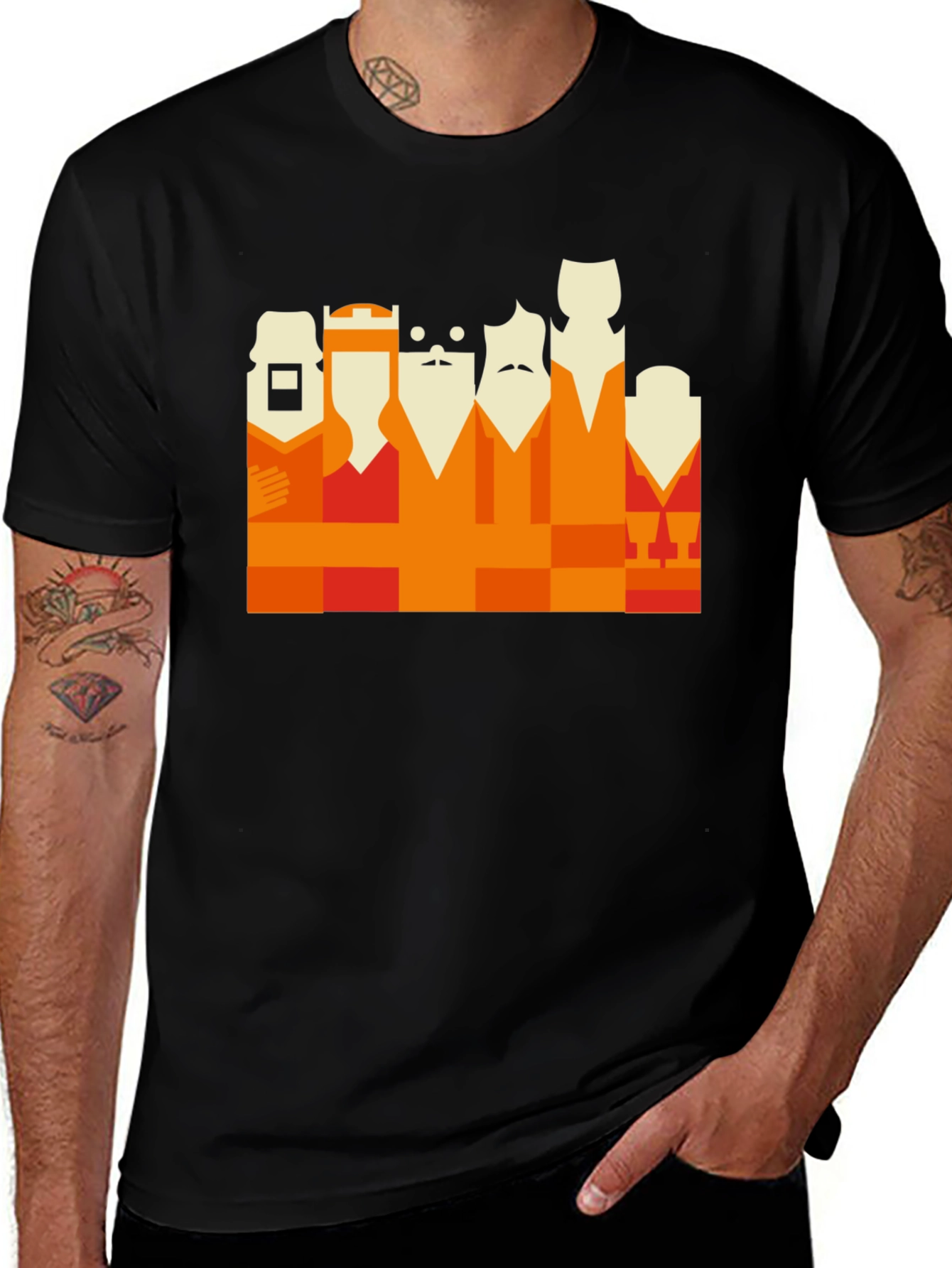 Geometric Kings T-Shirt: Unique Graphic Tee
