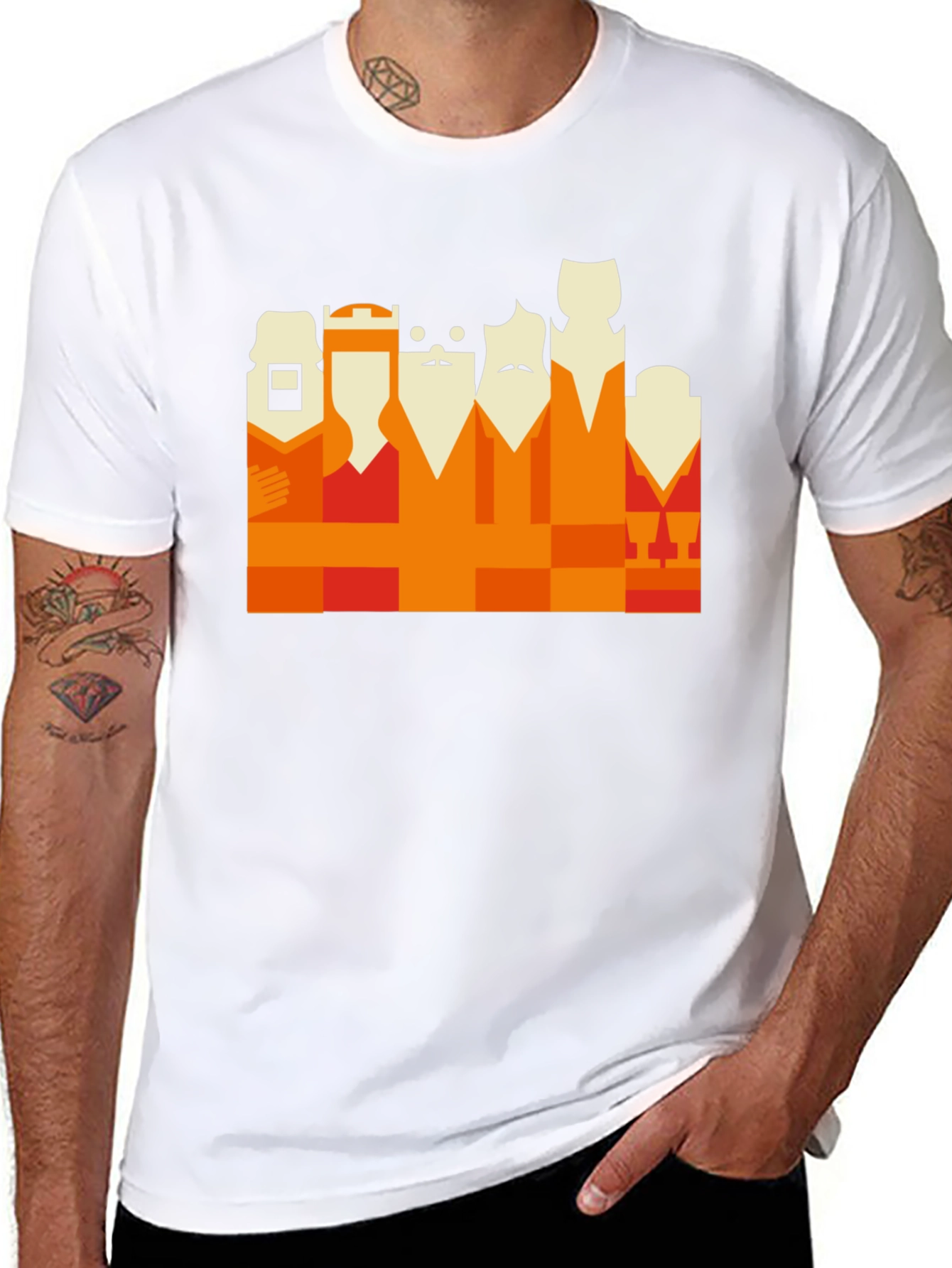 Geometric Kings T-Shirt: Unique Graphic Tee