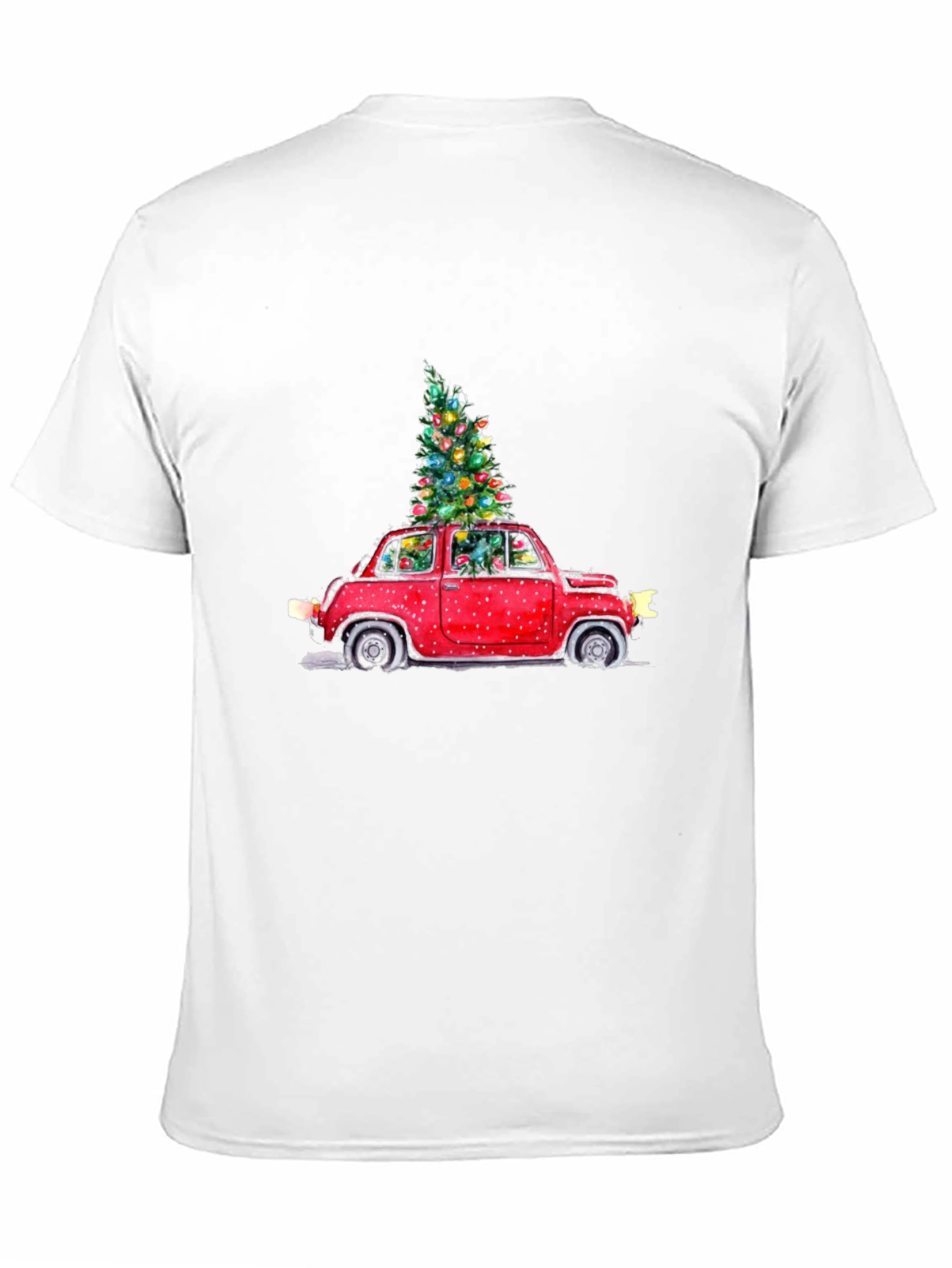 Festive Car Christmas Tree Graphic Tee