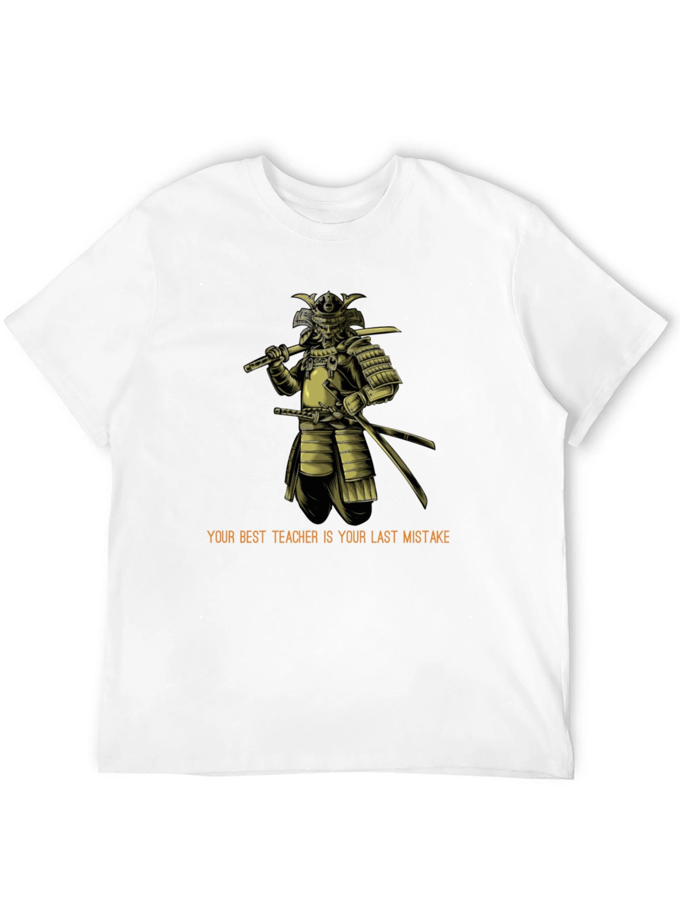 Samurai Wisdom Graphic Tee - Black Cotton Blend