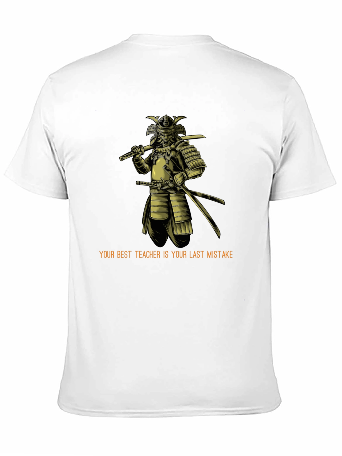 Samurai Wisdom Graphic Tee - Black Cotton Blend