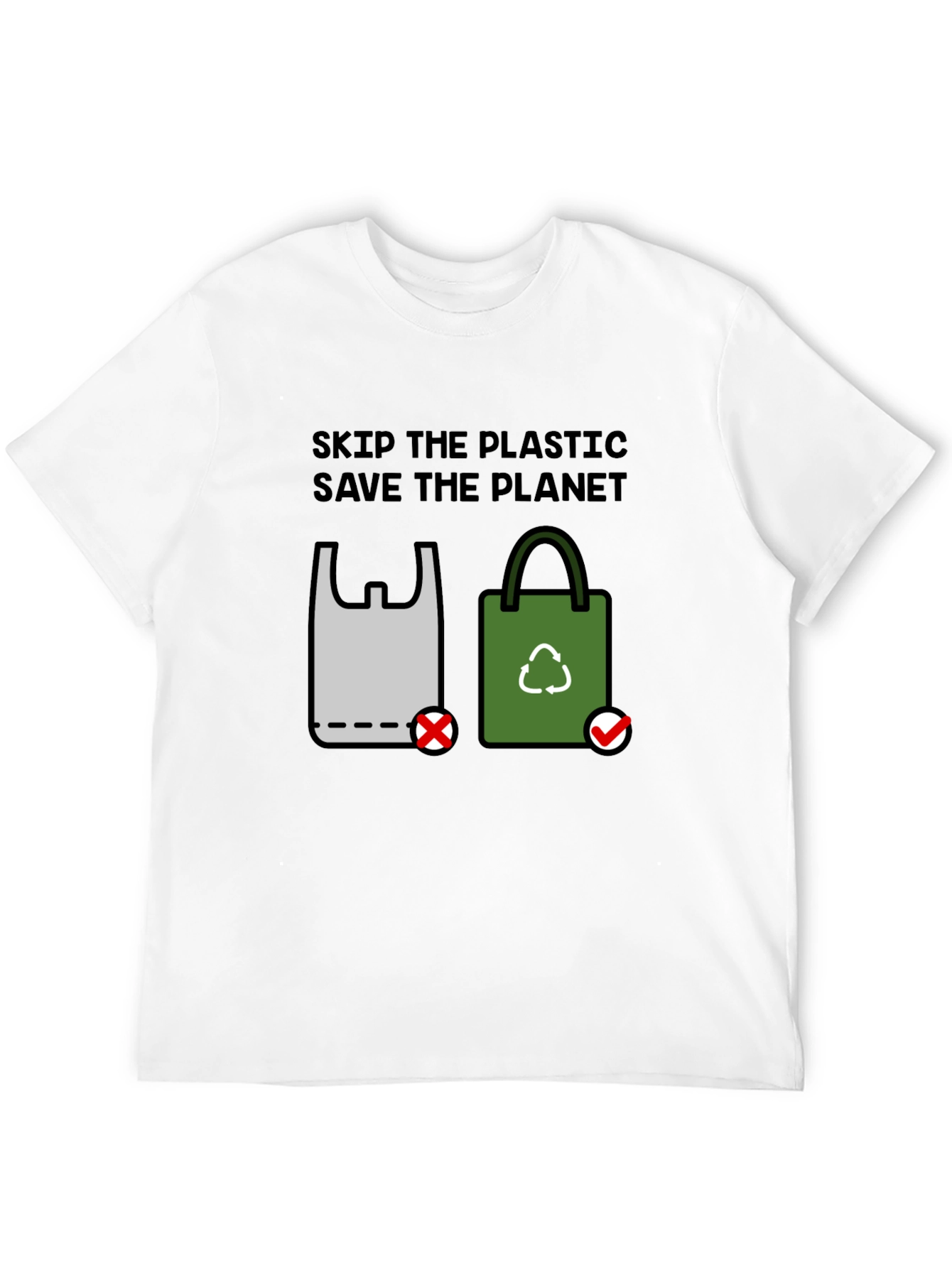 Eco-Friendly Skip Plastic Graphic Tee