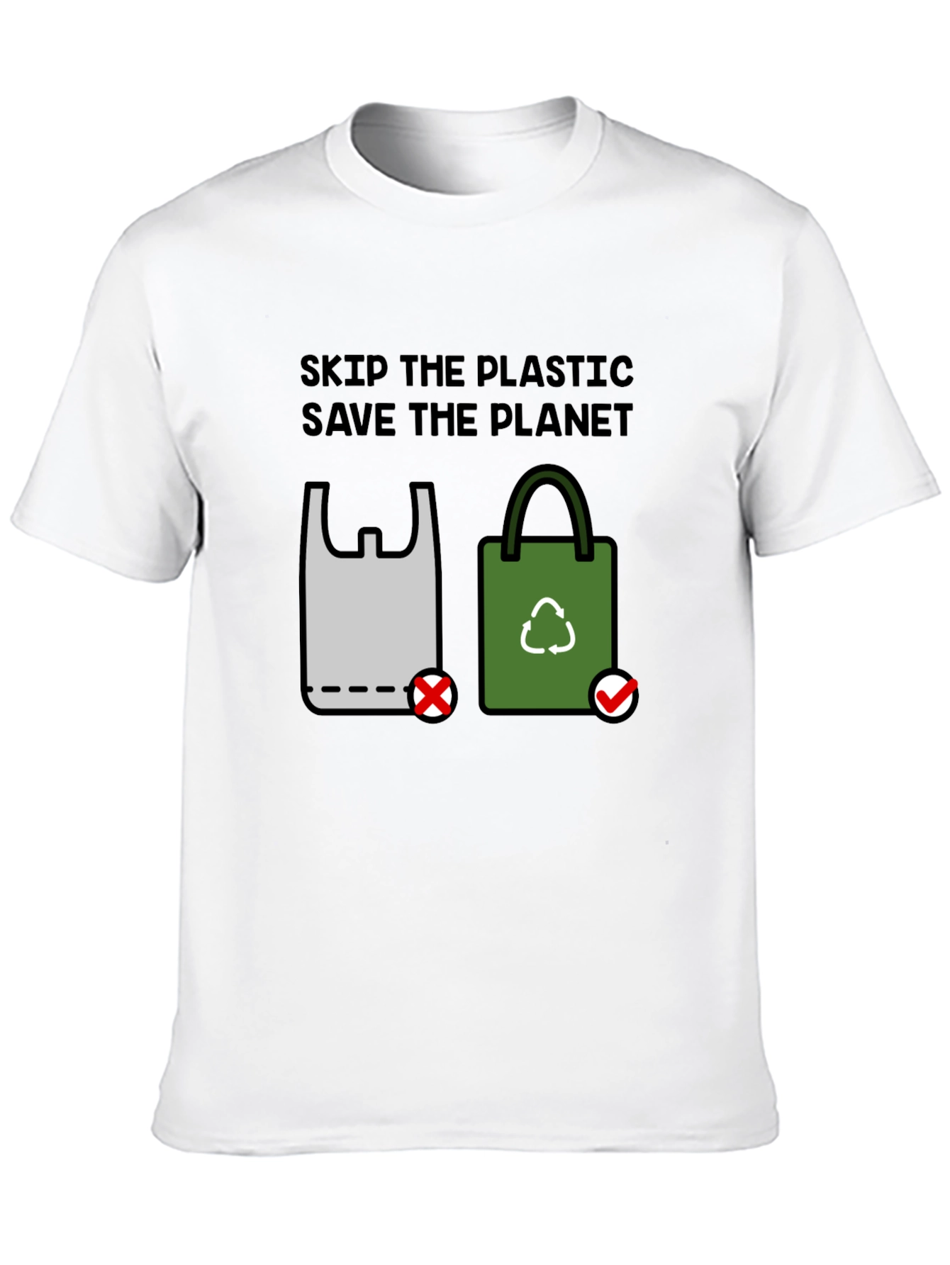 Eco-Friendly Skip Plastic Graphic Tee