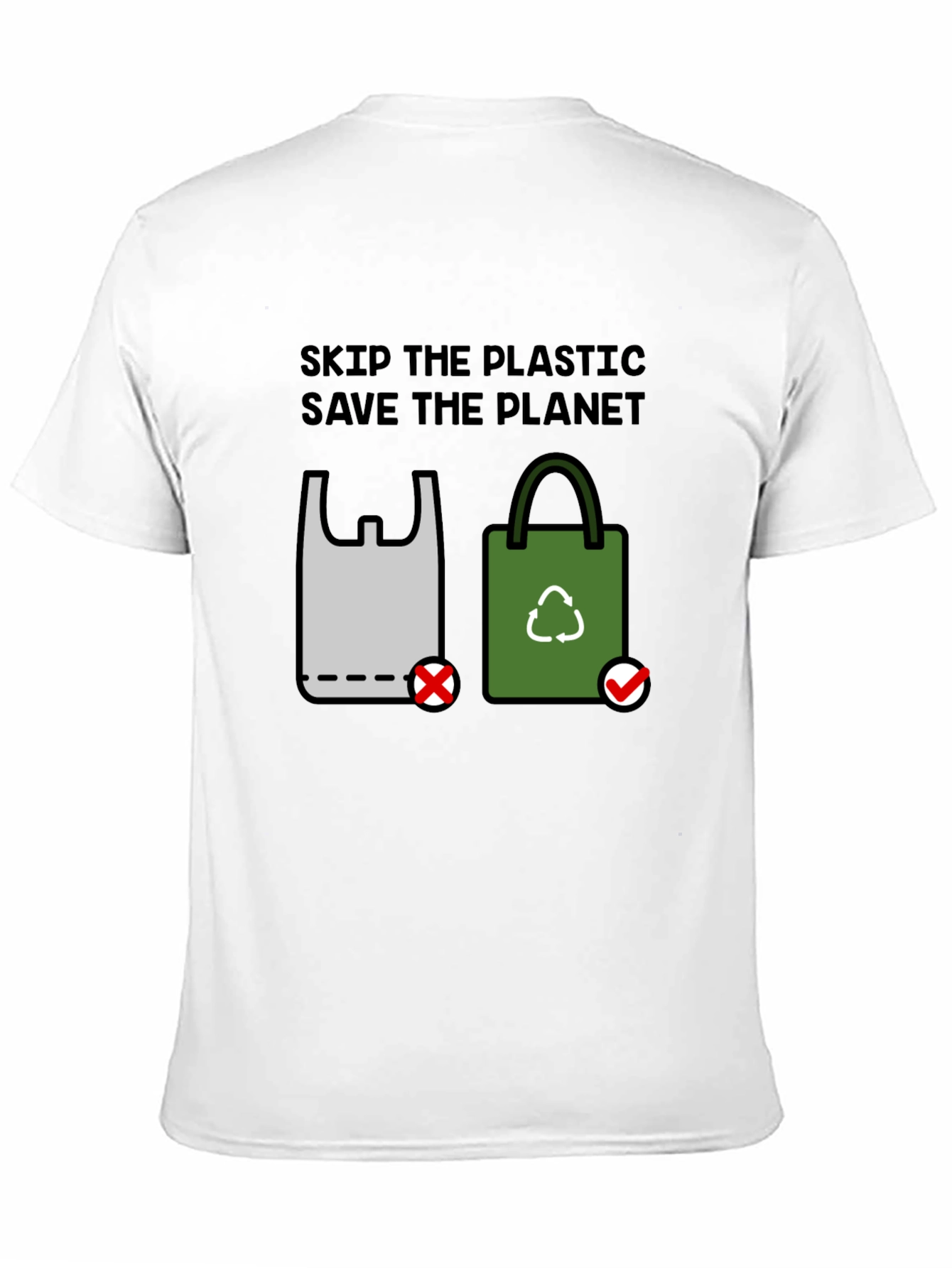 Eco-Friendly Skip Plastic Graphic Tee